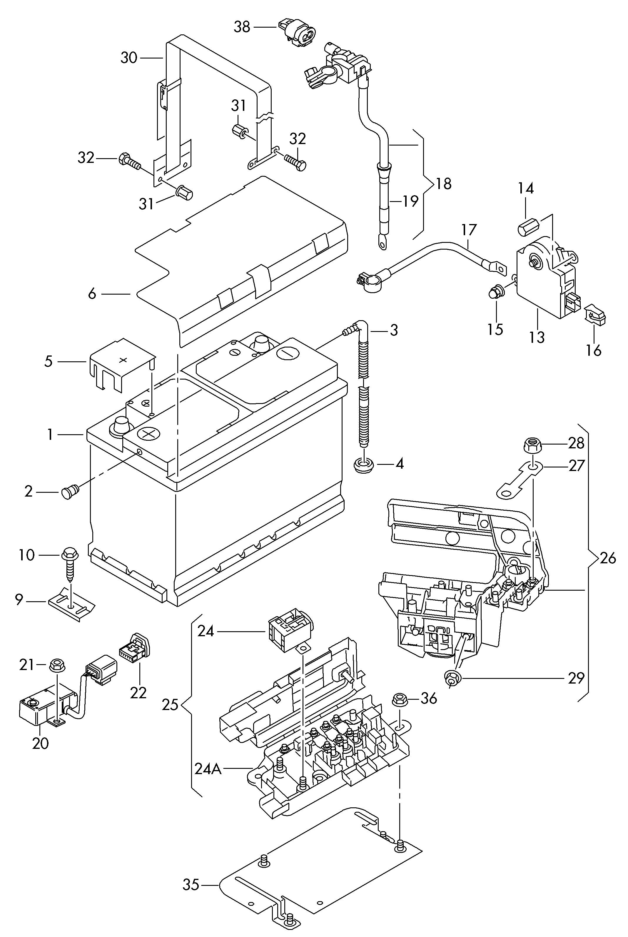 VW 000 915 105 DL - Başlanğıc batareyası furqanavto.az