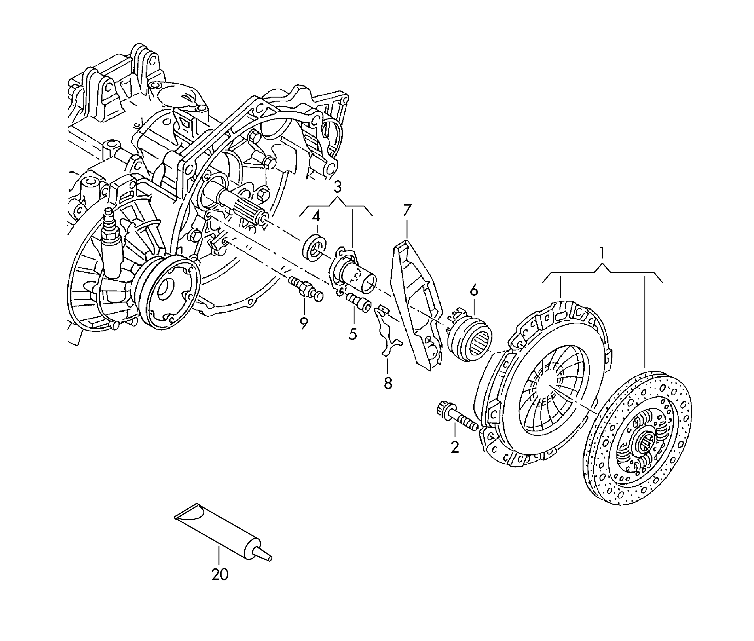 Seat 03G 141 016 A - Debriyaj dəsti furqanavto.az