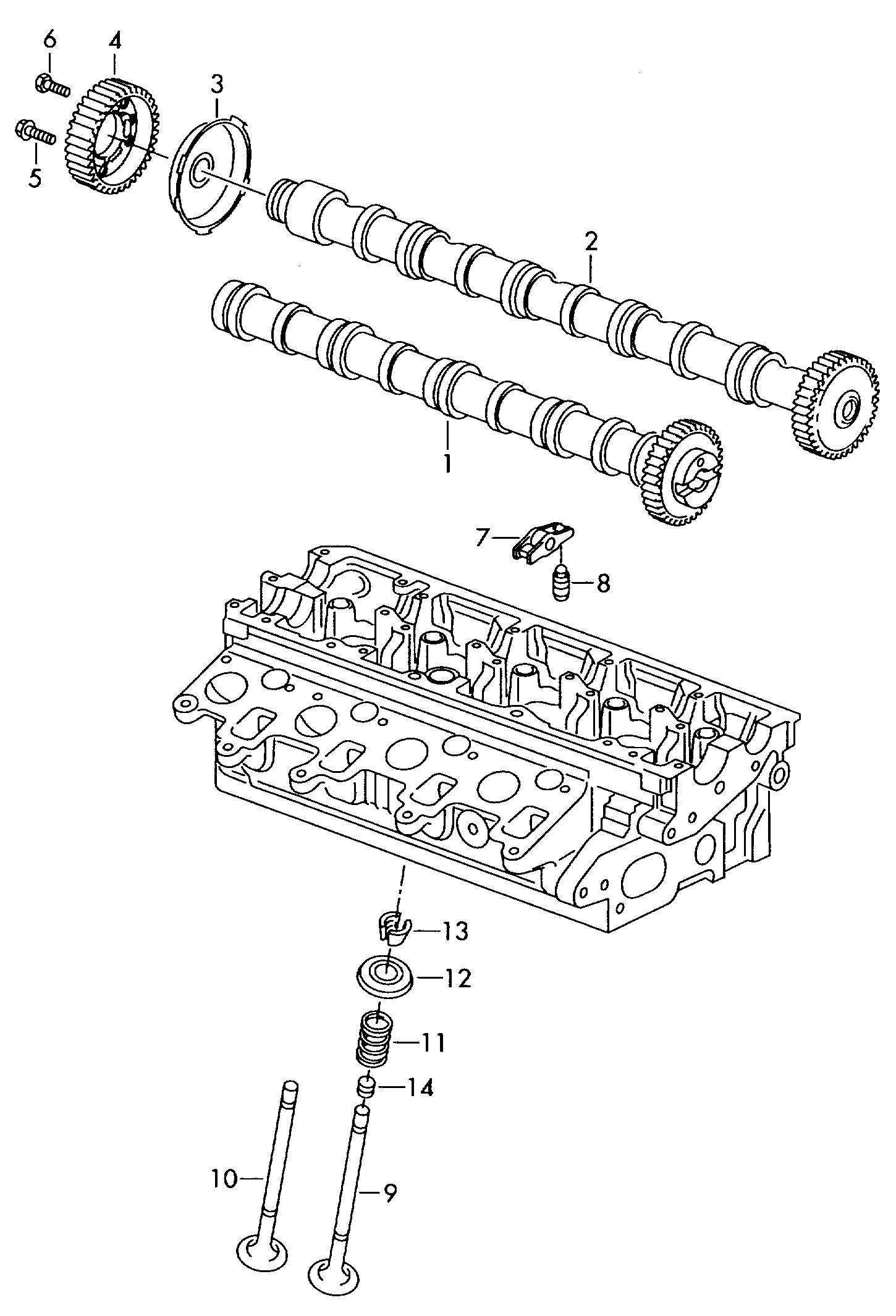 VAG 03L109021E - Eksantrik mili furqanavto.az