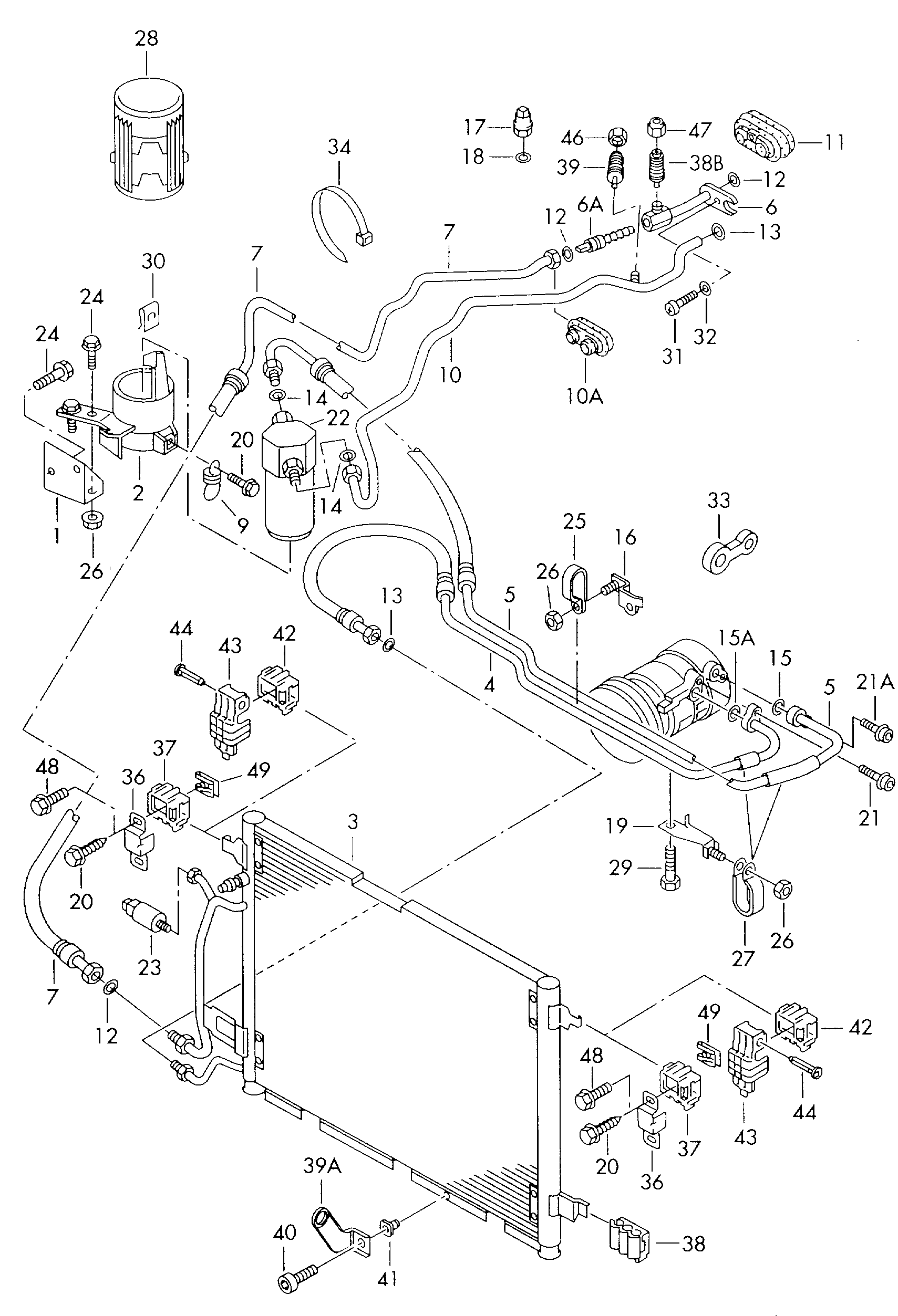 Seat 7H0820896 - Seal Ring, air conditioning system line furqanavto.az