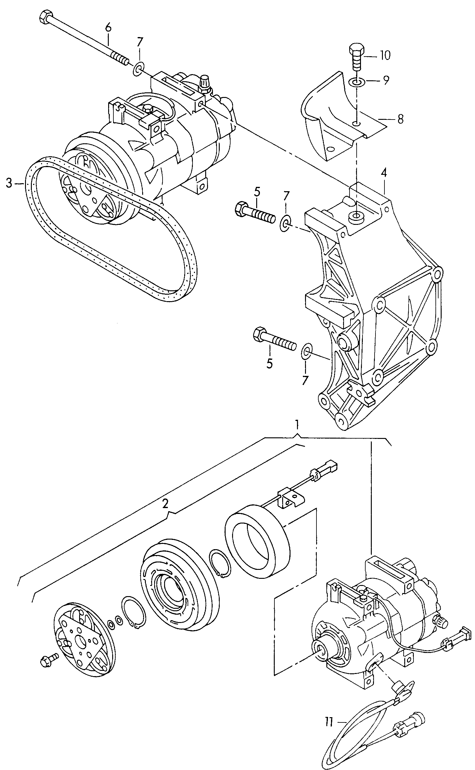 AUDI 8D0260805M - Kompressor, kondisioner furqanavto.az