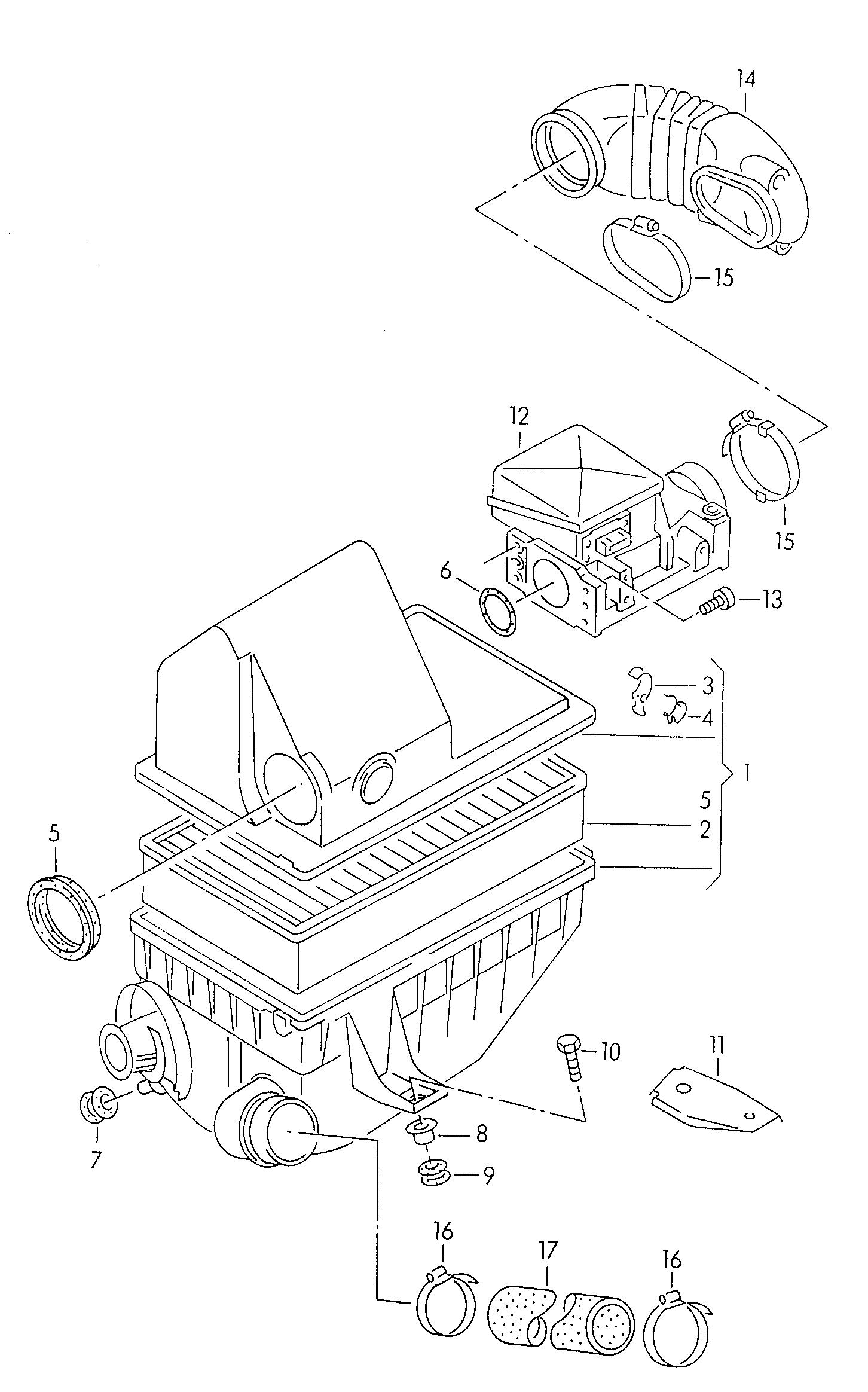 AUDI 050133837A - Hava filtri furqanavto.az