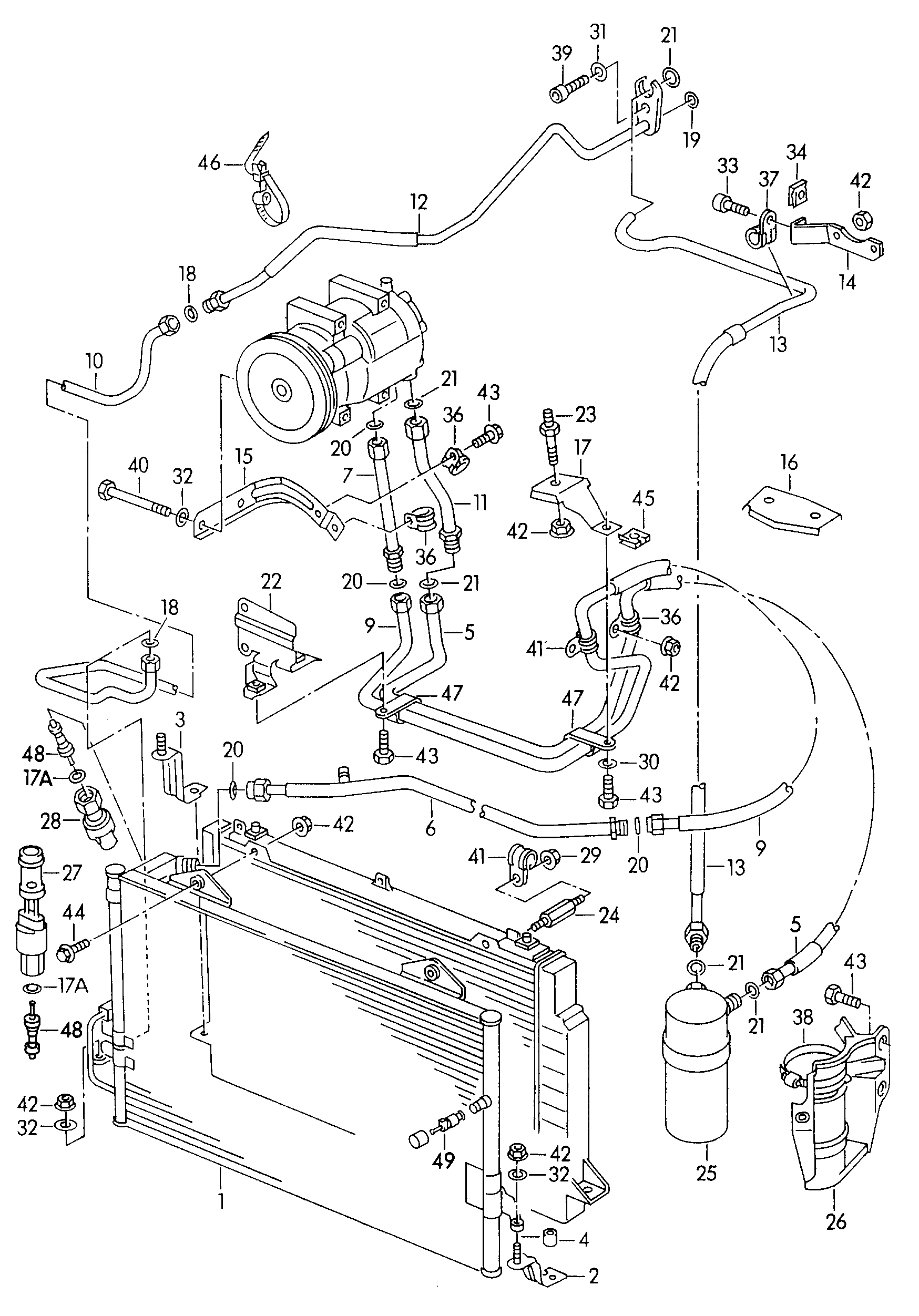 Seat 8A0260403AB - Kondenser, kondisioner furqanavto.az