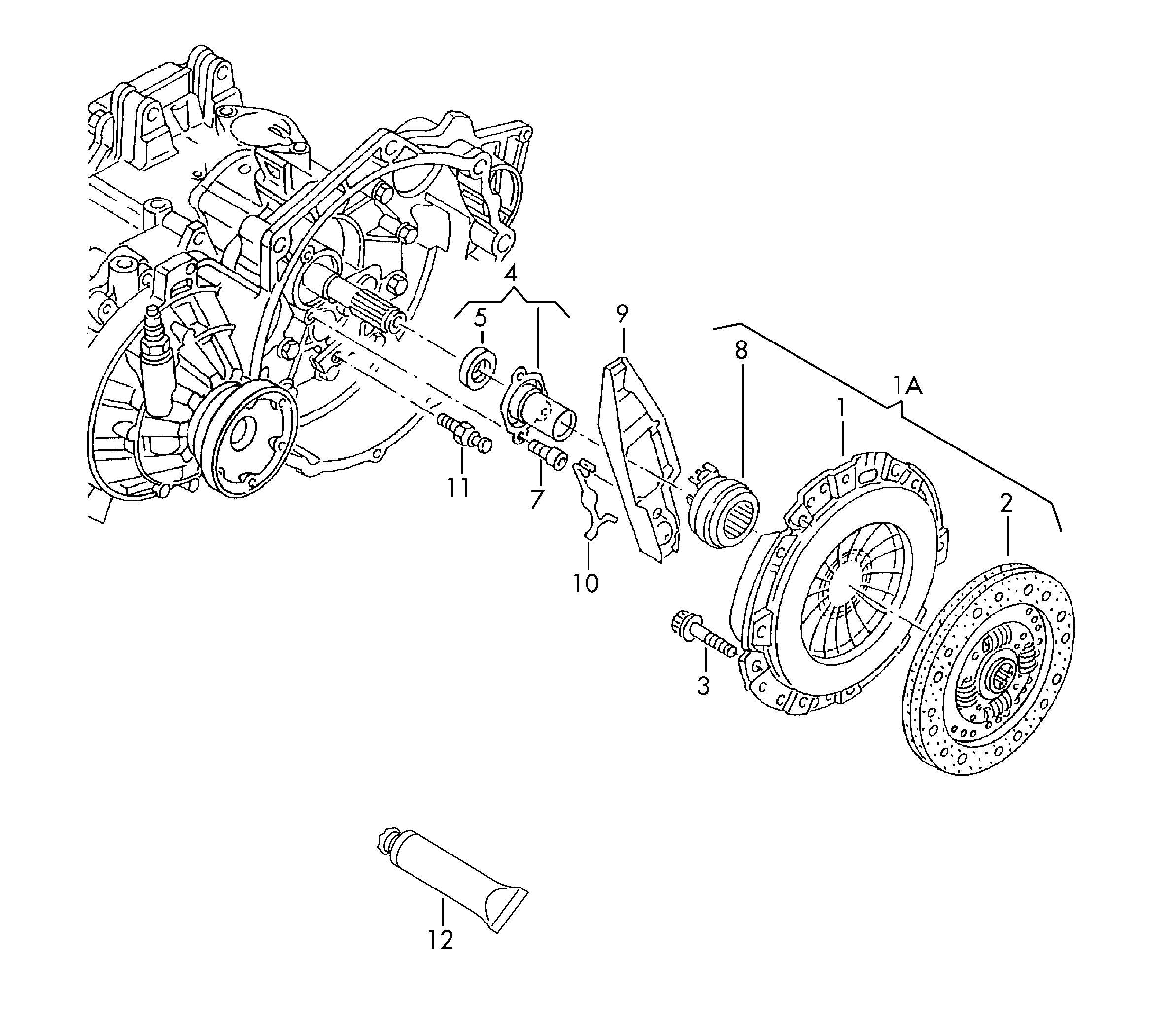 Skoda 038 141 025 P - Debriyaj təzyiq lövhəsi furqanavto.az