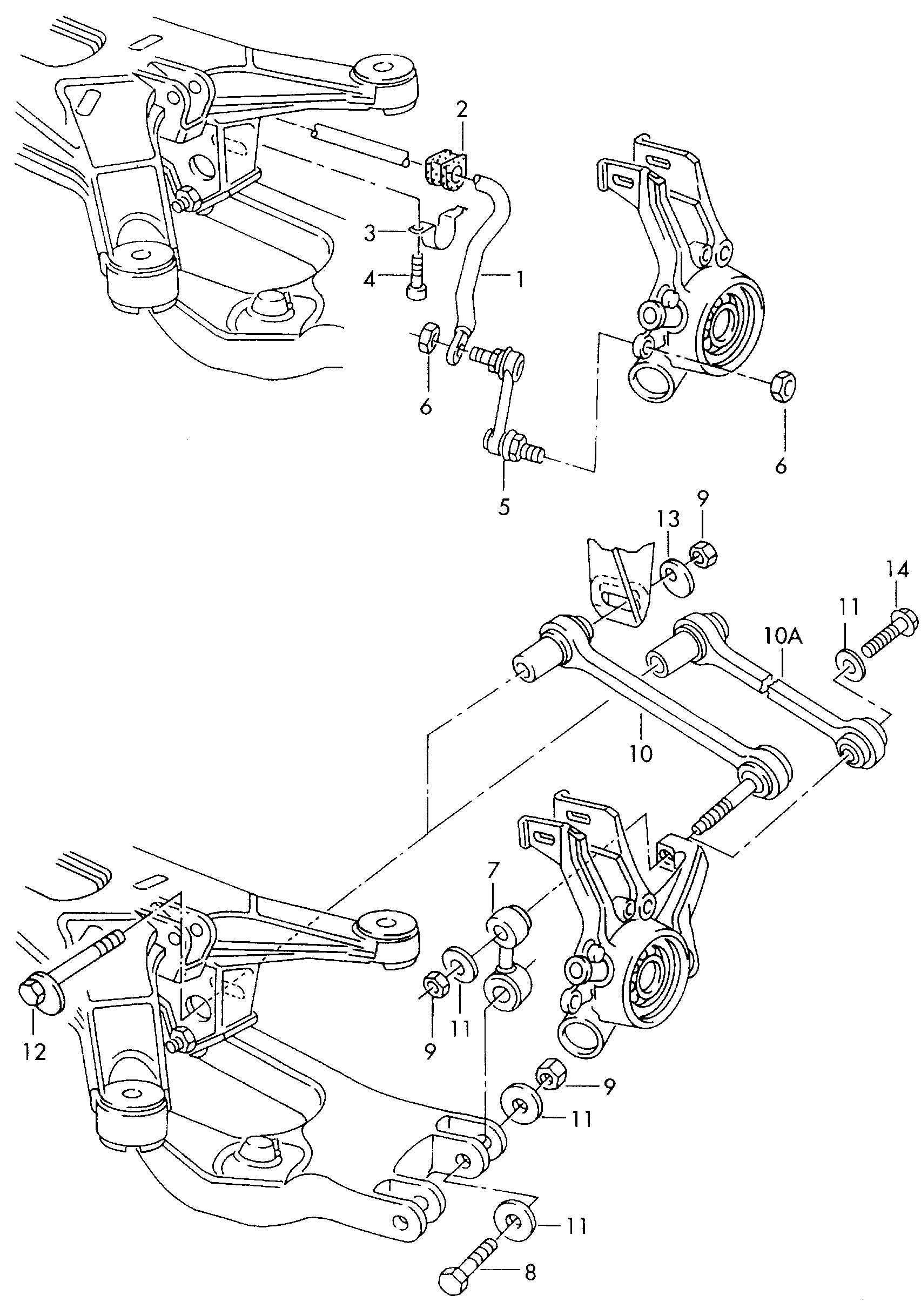 Skoda 4D0 505 465 D - Çubuq / Strut, stabilizator furqanavto.az