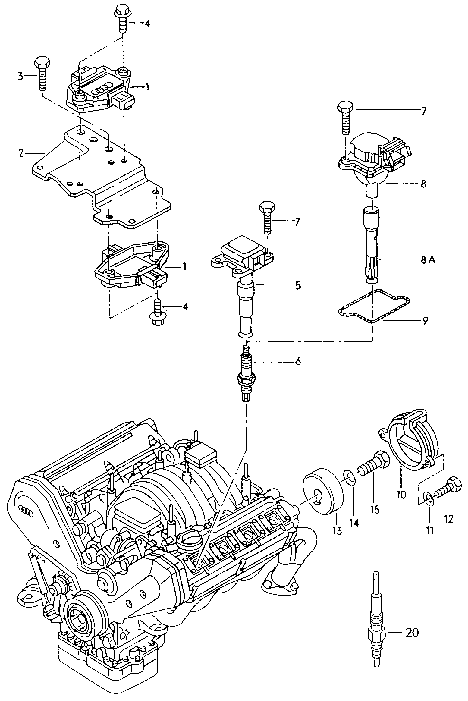 AUDI 077 905 447 A - Alovlanma bobini furqanavto.az