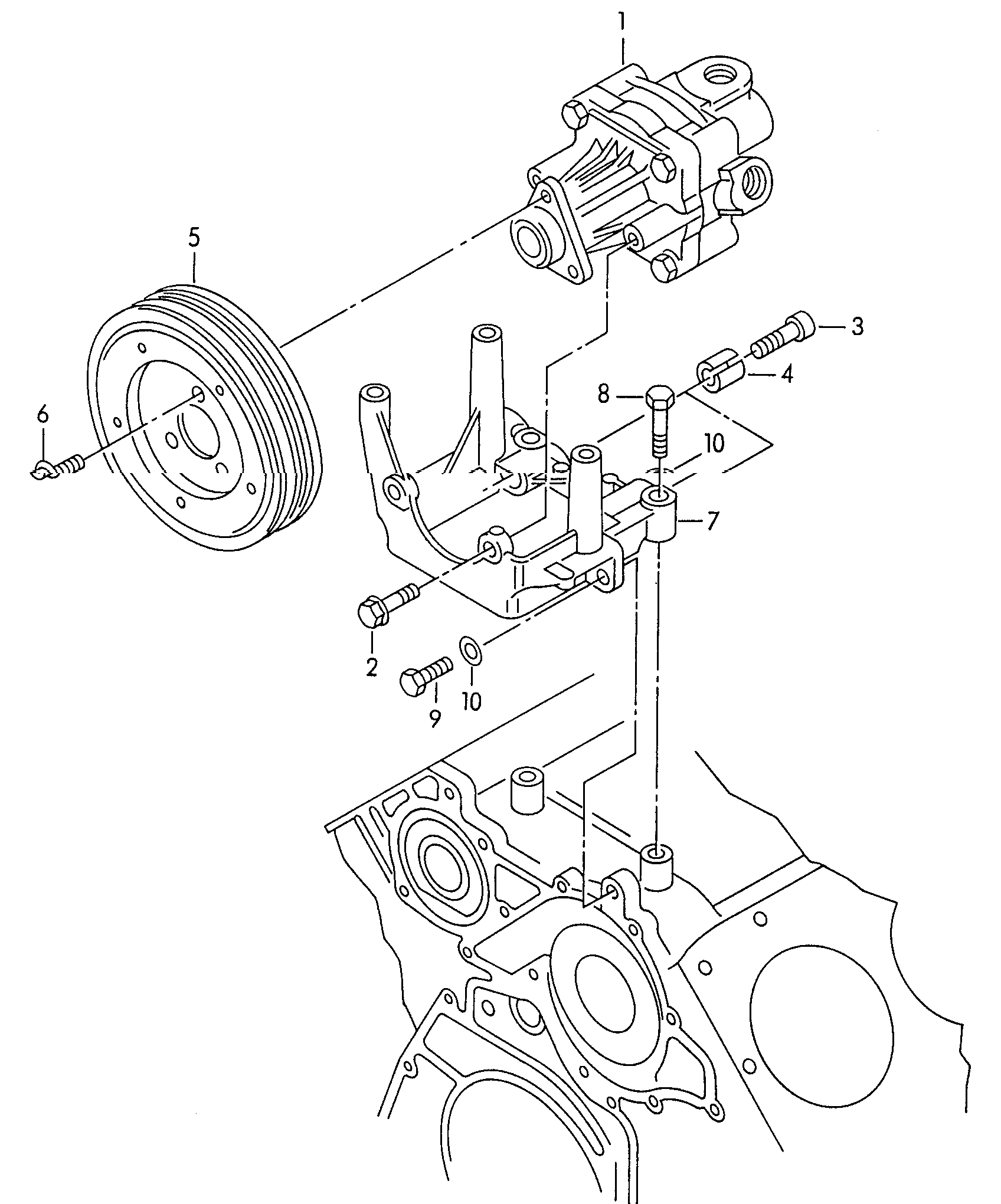 VAG 4D0145155F - Hidravlik nasos, sükan sistemi furqanavto.az