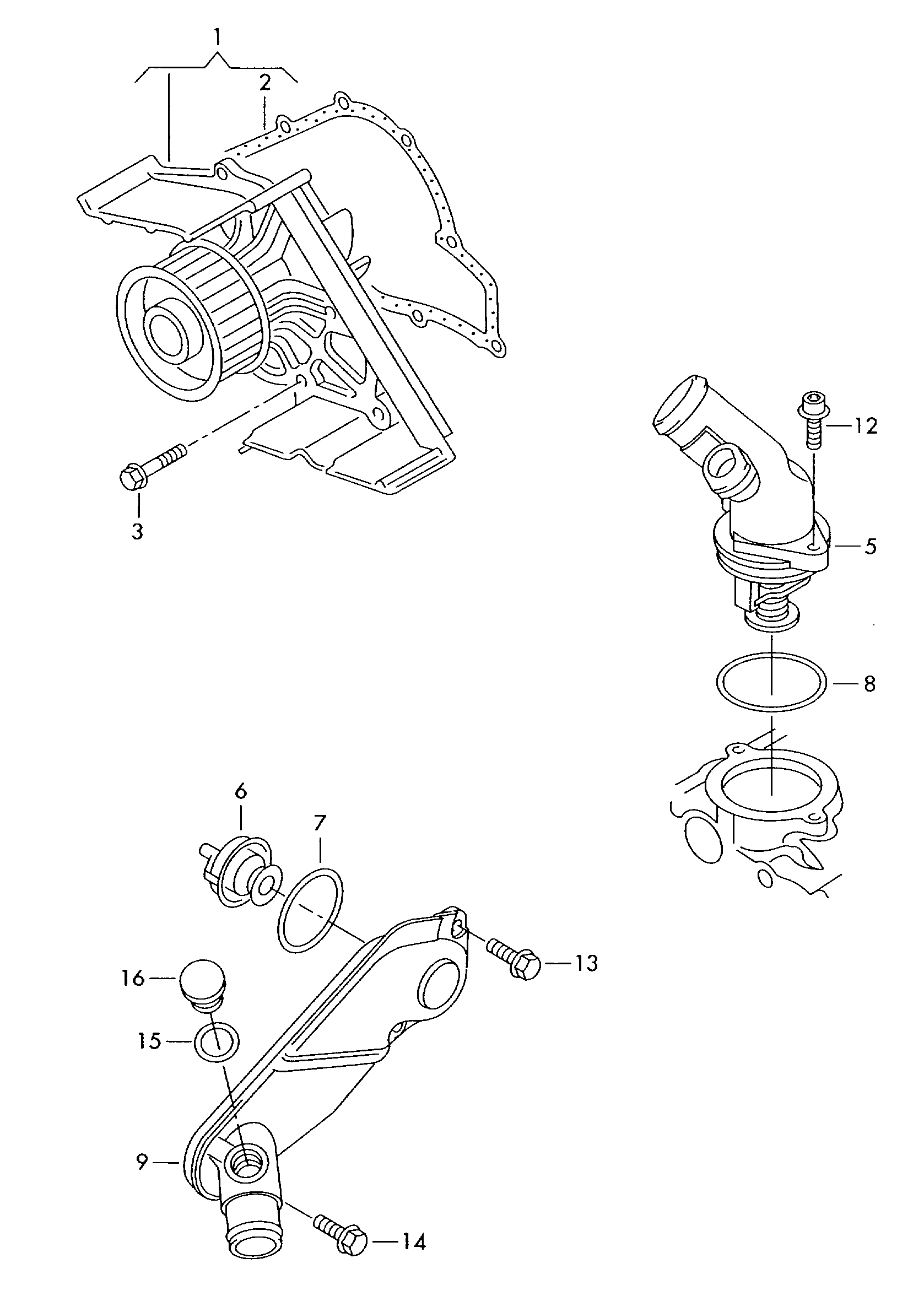 VAG 078 121 113 F - Termostat, soyuducu furqanavto.az