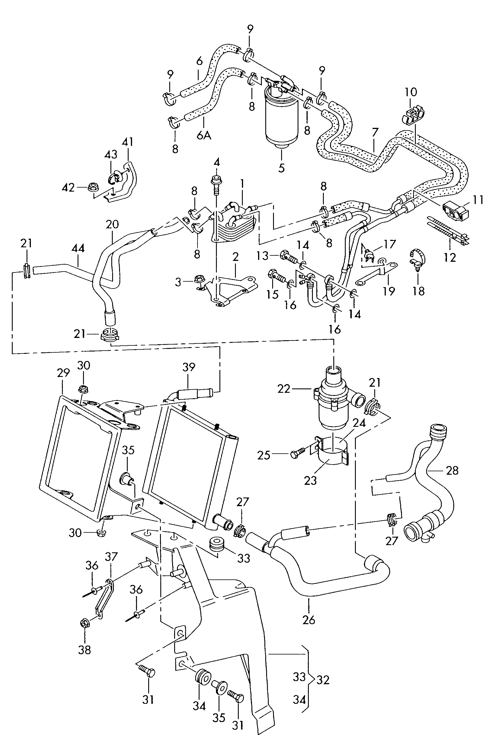 Skoda 078121601A - Tutucu, əlavə su nasosu furqanavto.az