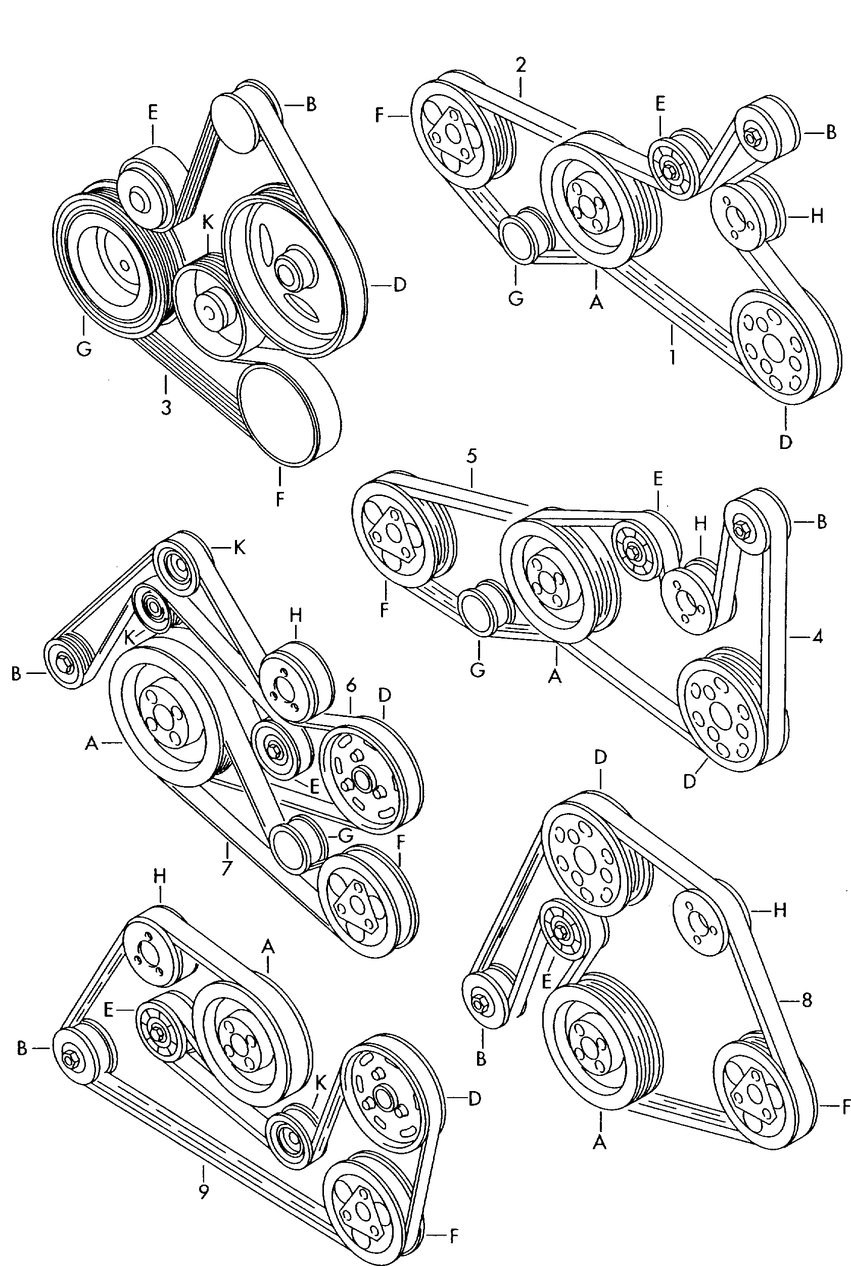 VAG 059260849D - V-yivli kəmər furqanavto.az