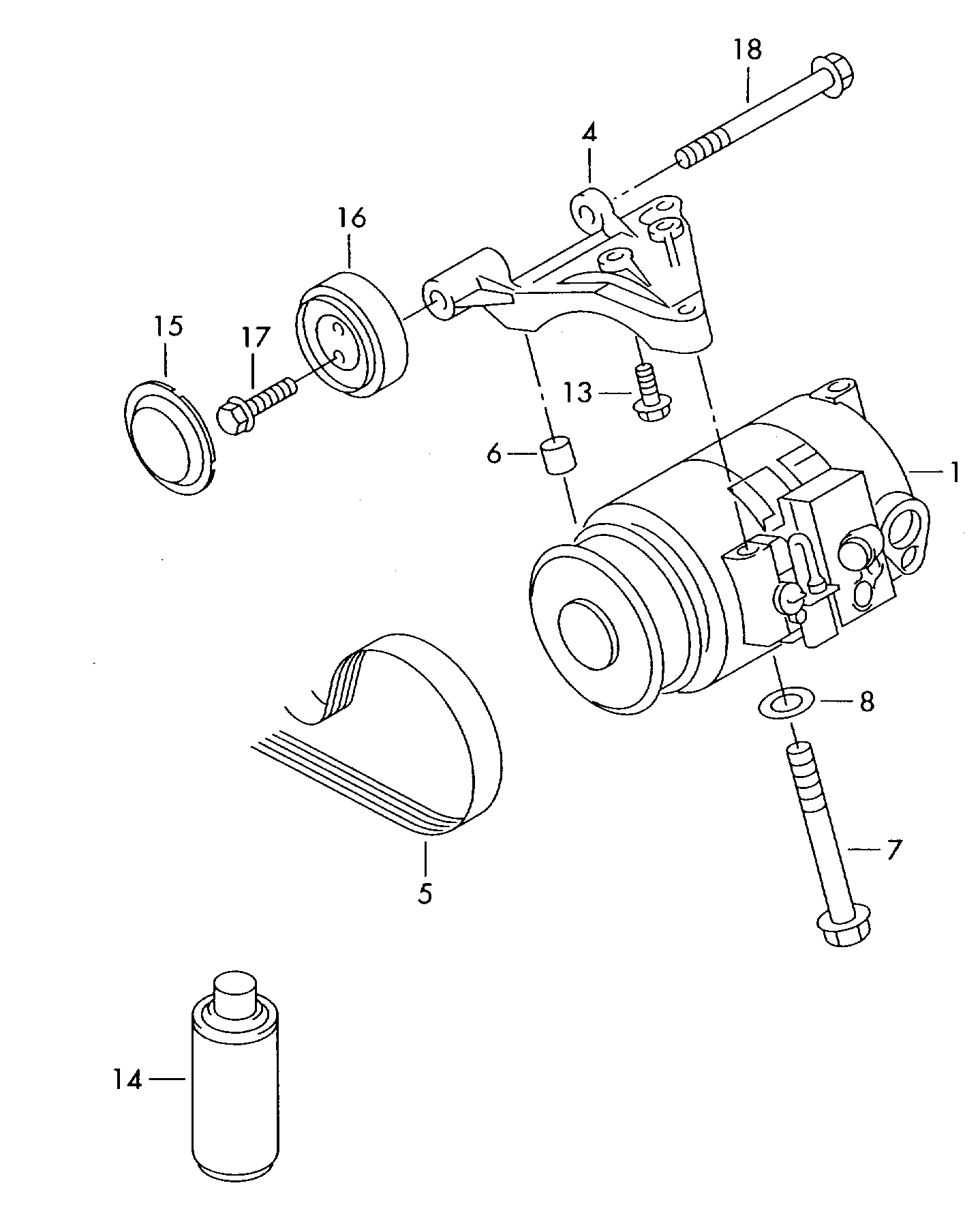 AUDI 4B0260805J - Kompressor, kondisioner furqanavto.az