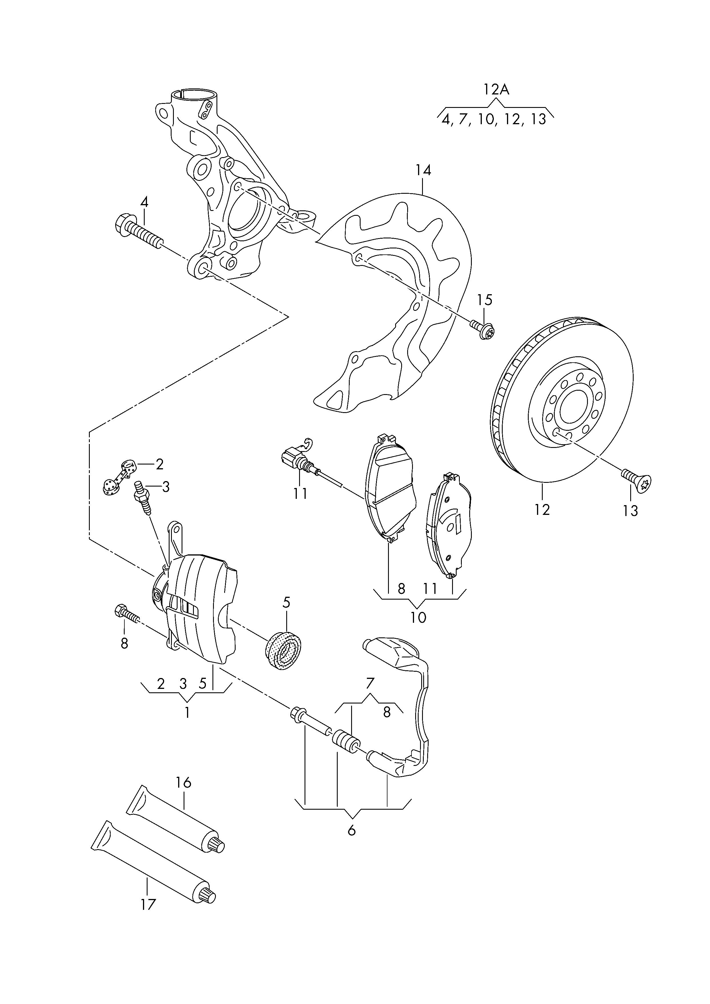 VW 8V0 698 151 B - NAKLADKA ÖN furqanavto.az