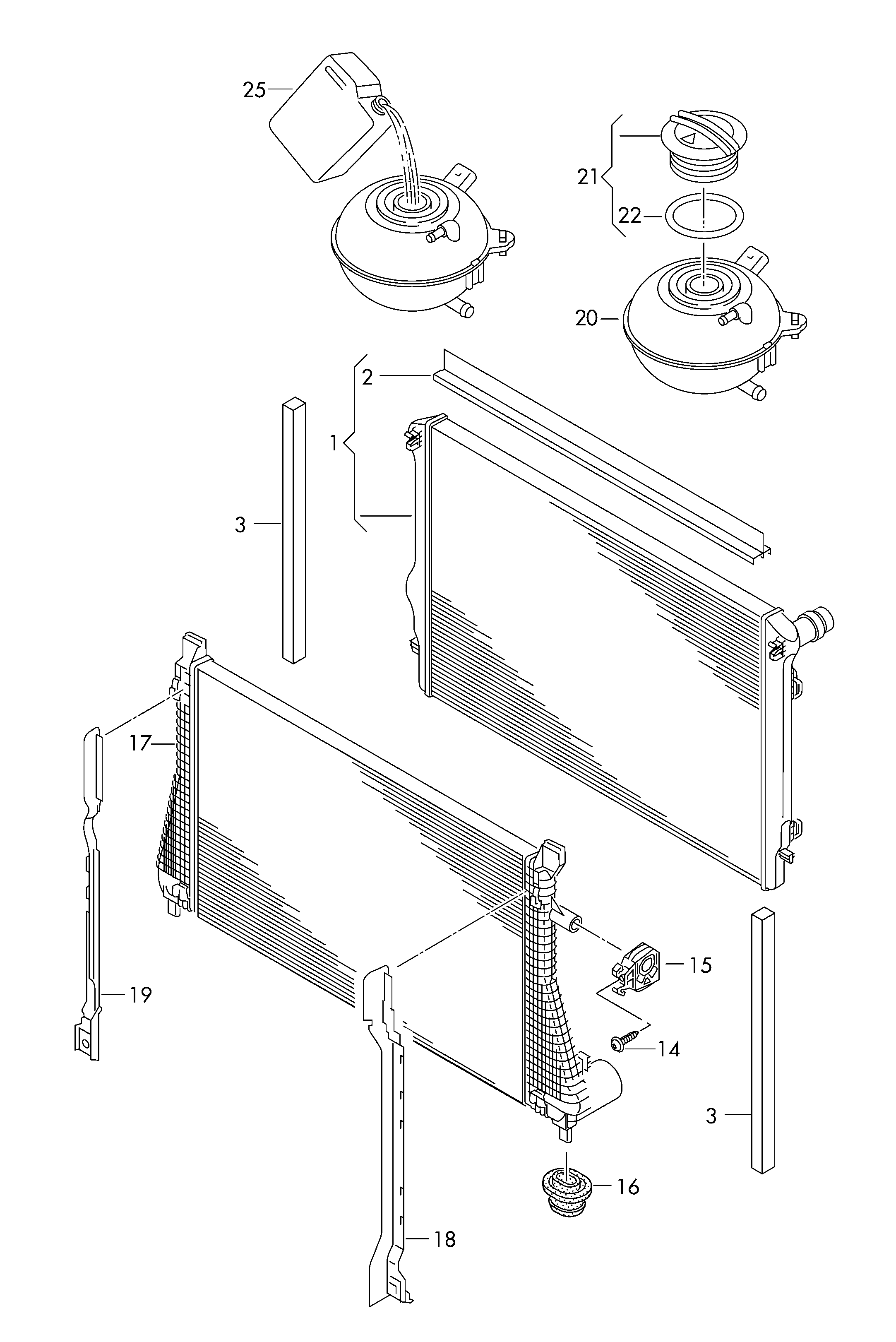 Seat 5Q0 121 407 A - Genişləndirici çən, soyuducu furqanavto.az