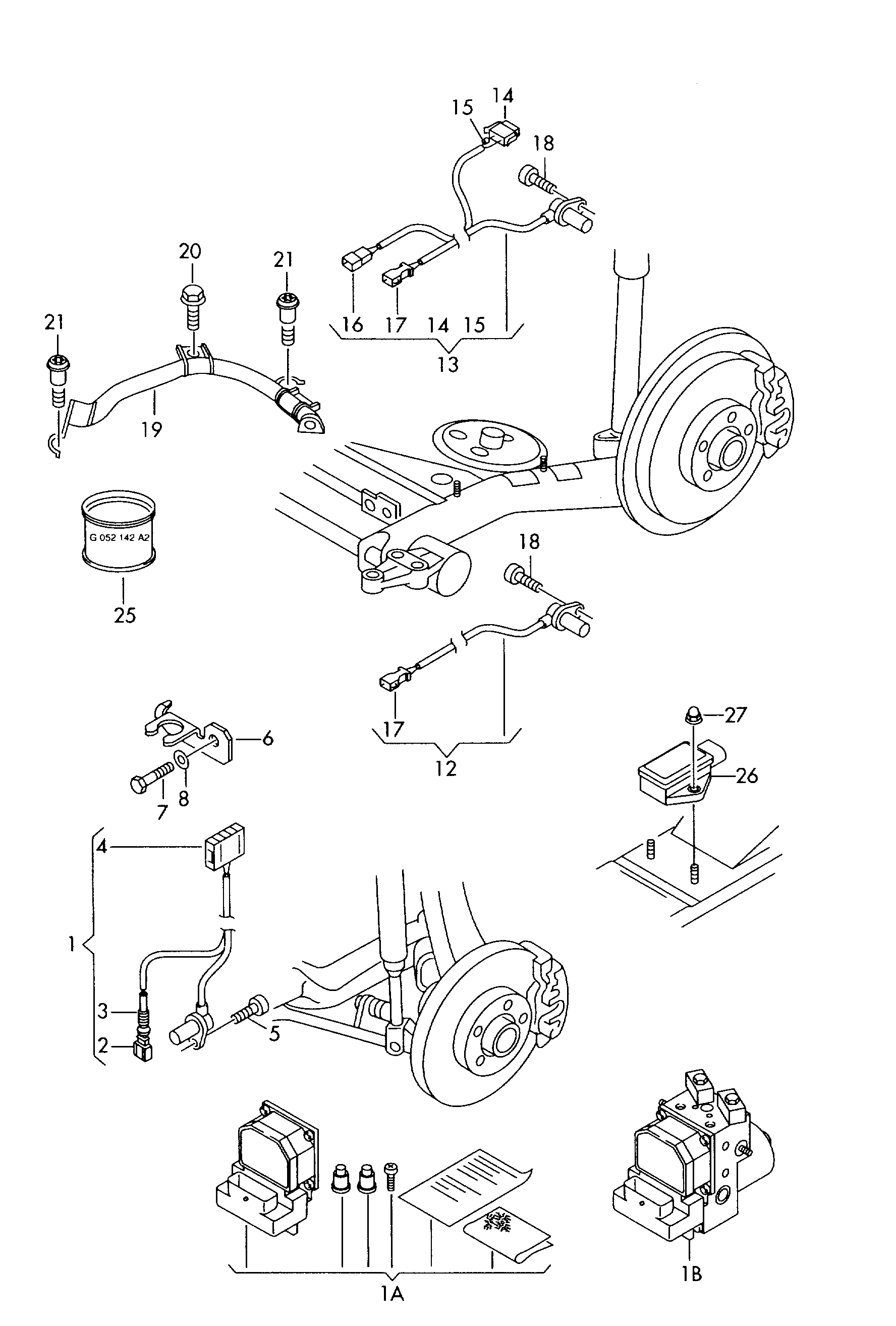 VAG 8E0927803B - Sensor, təkər sürəti furqanavto.az