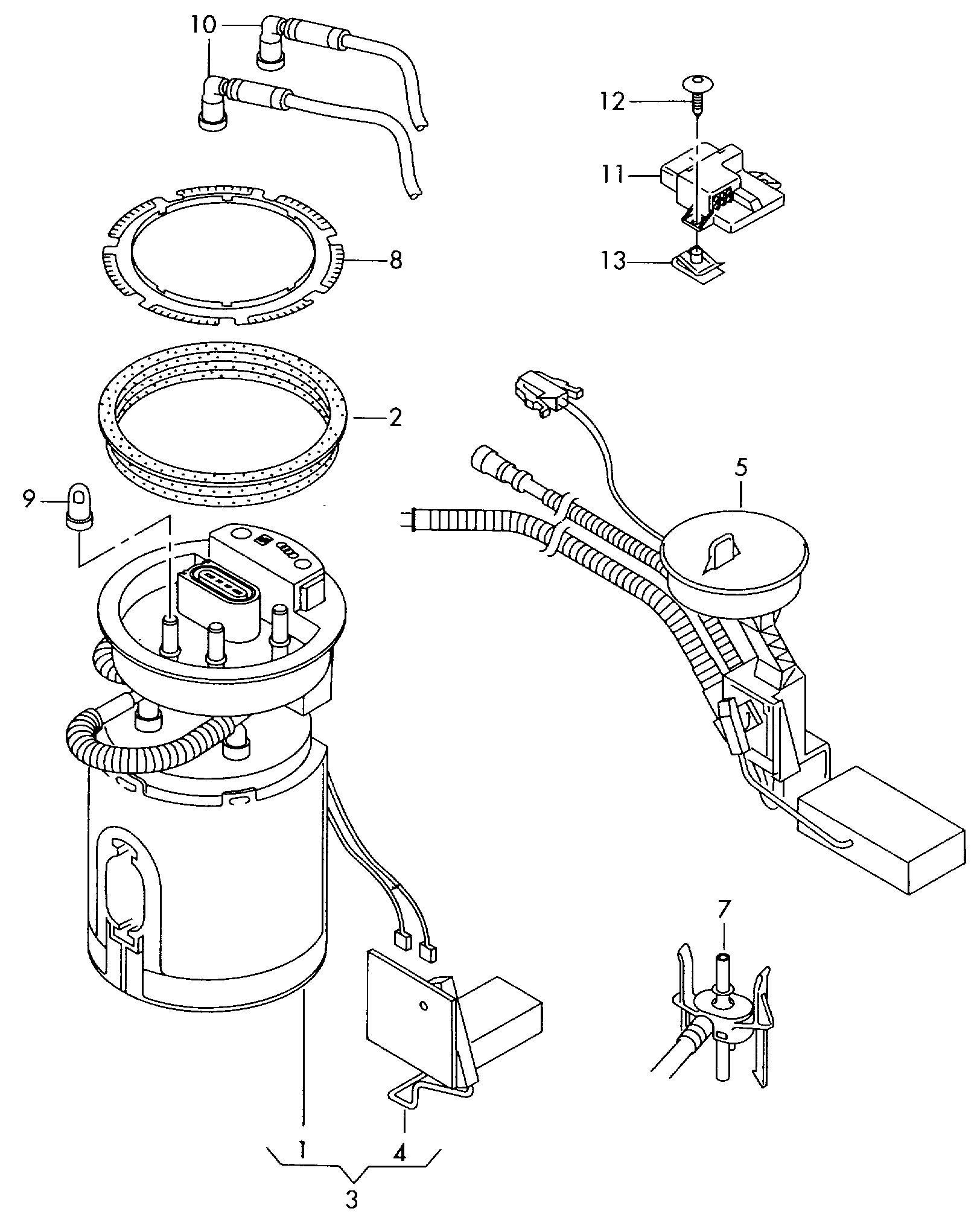 Seat 8E0 919 051 CJ - Fuel delivery unit and sender for fuel gauge furqanavto.az