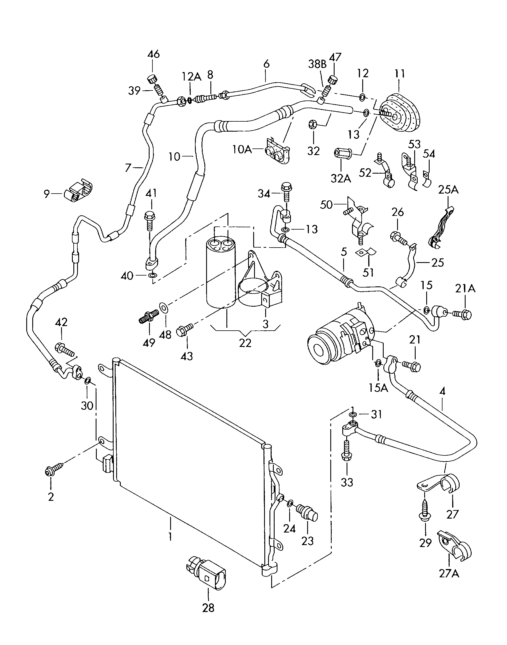 Seat 8E0260403T - Kondenser, kondisioner furqanavto.az