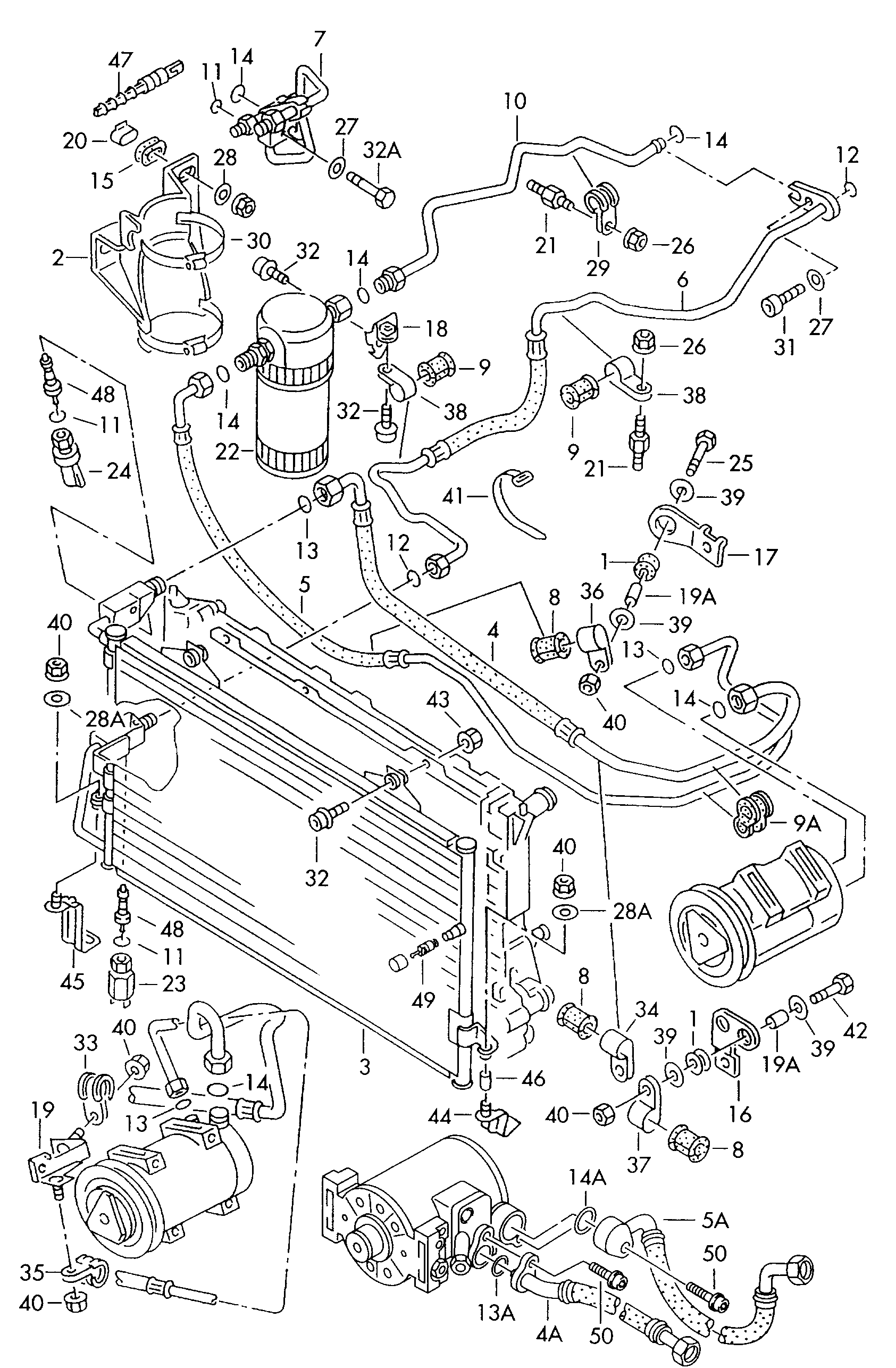 AUDI 8D0260403C - Kondenser, kondisioner furqanavto.az