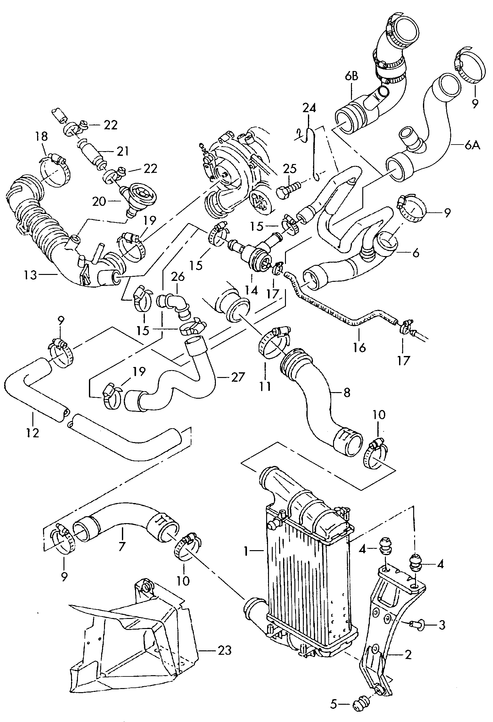 VAG N  90739701 - Intercooler, şarj cihazı furqanavto.az