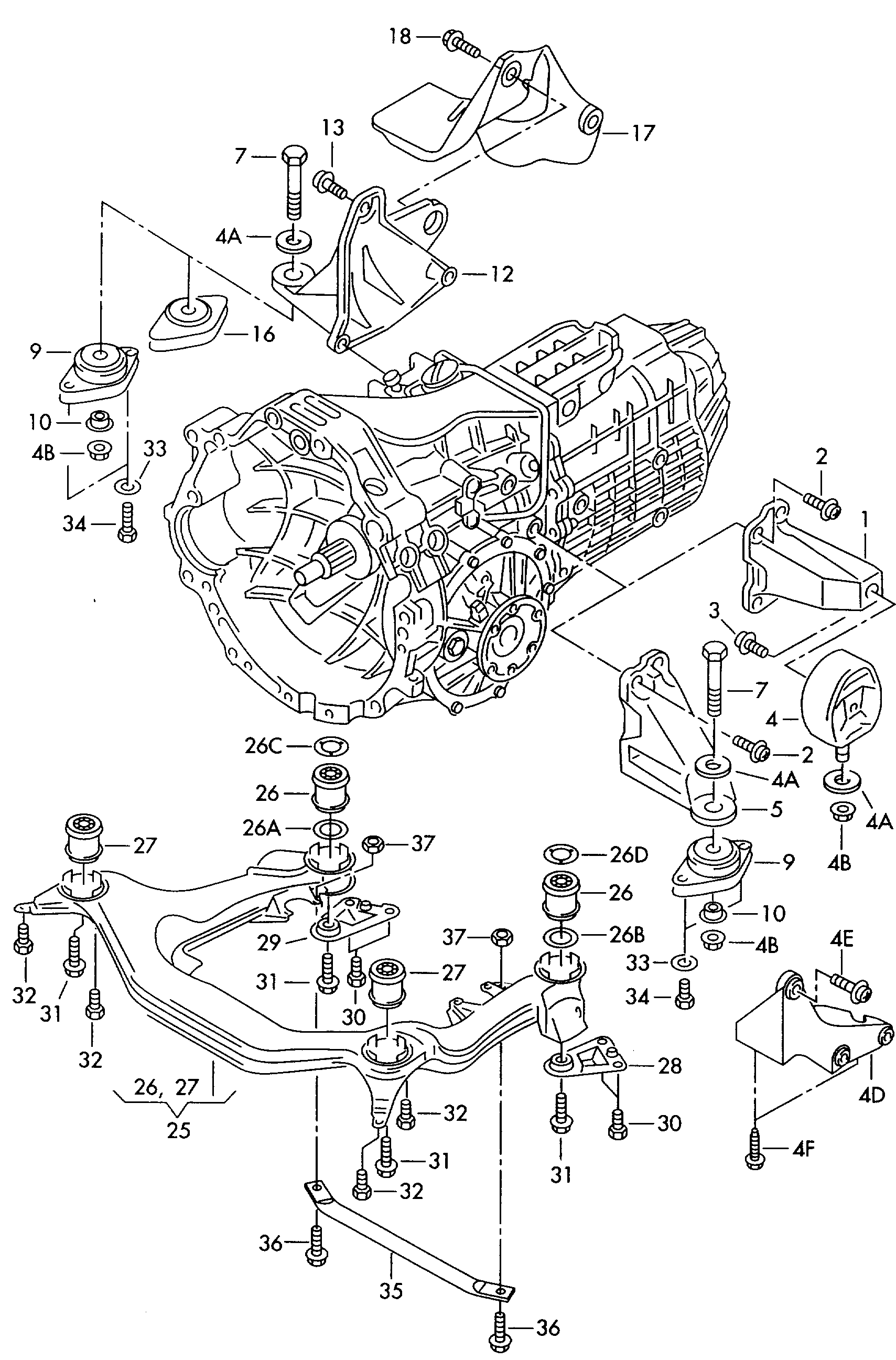 VAG 8D0 399 419 C - Tutacaq, mühərrik montajı furqanavto.az