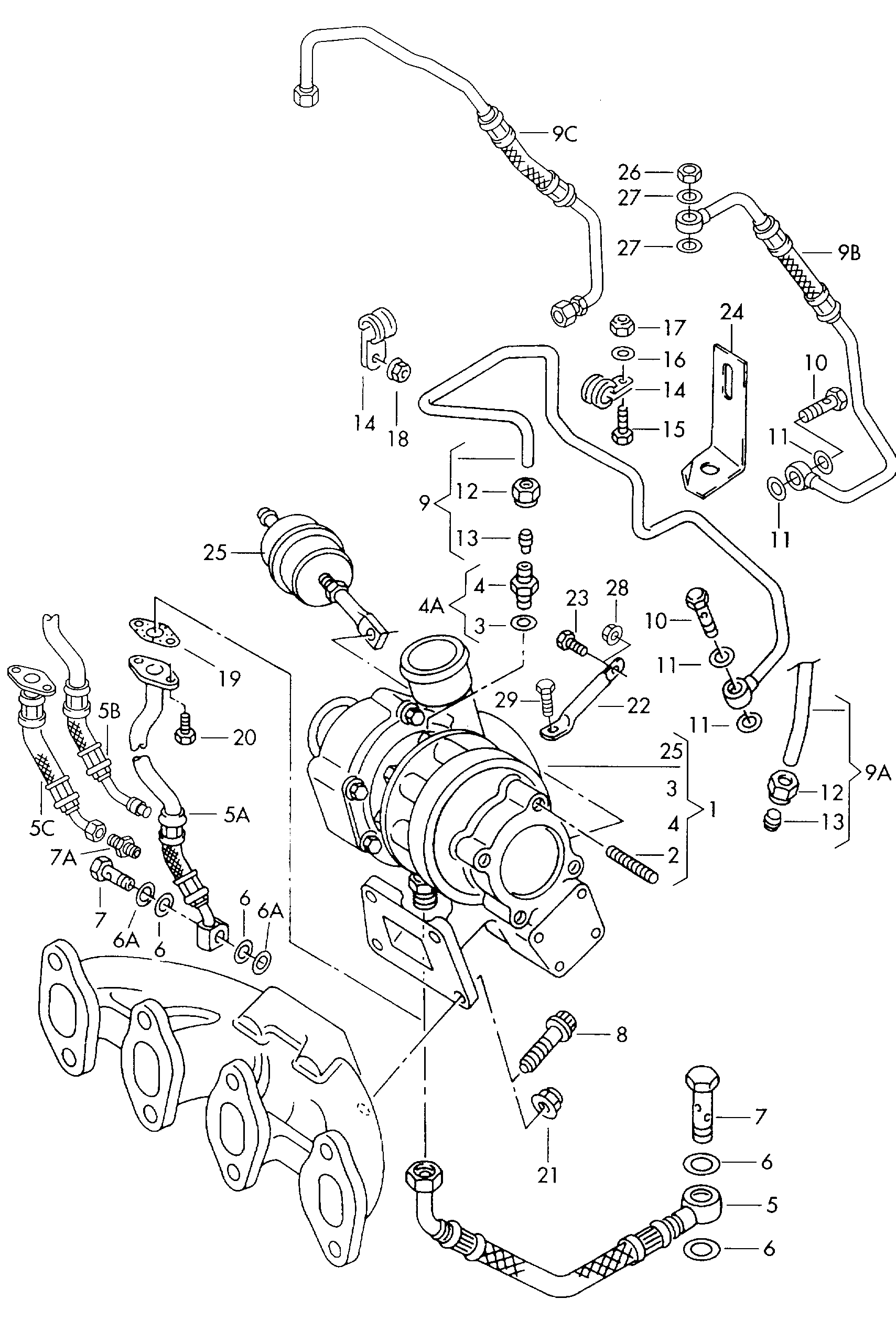 AUDI 028145702 - CHRA kartric, şarj cihazı furqanavto.az