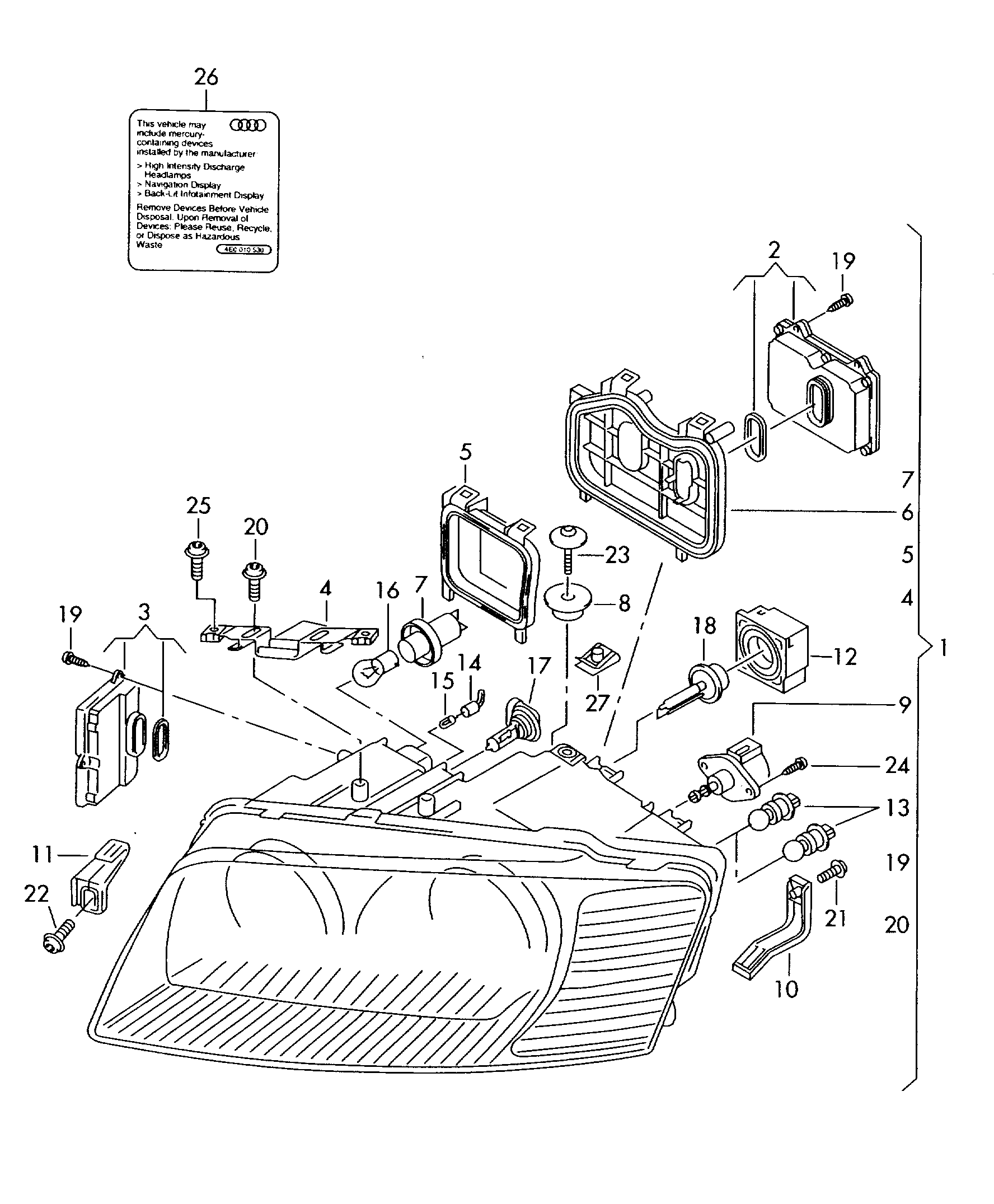 VAG 4E0907476 - İdarəetmə bloku, işıqlar furqanavto.az