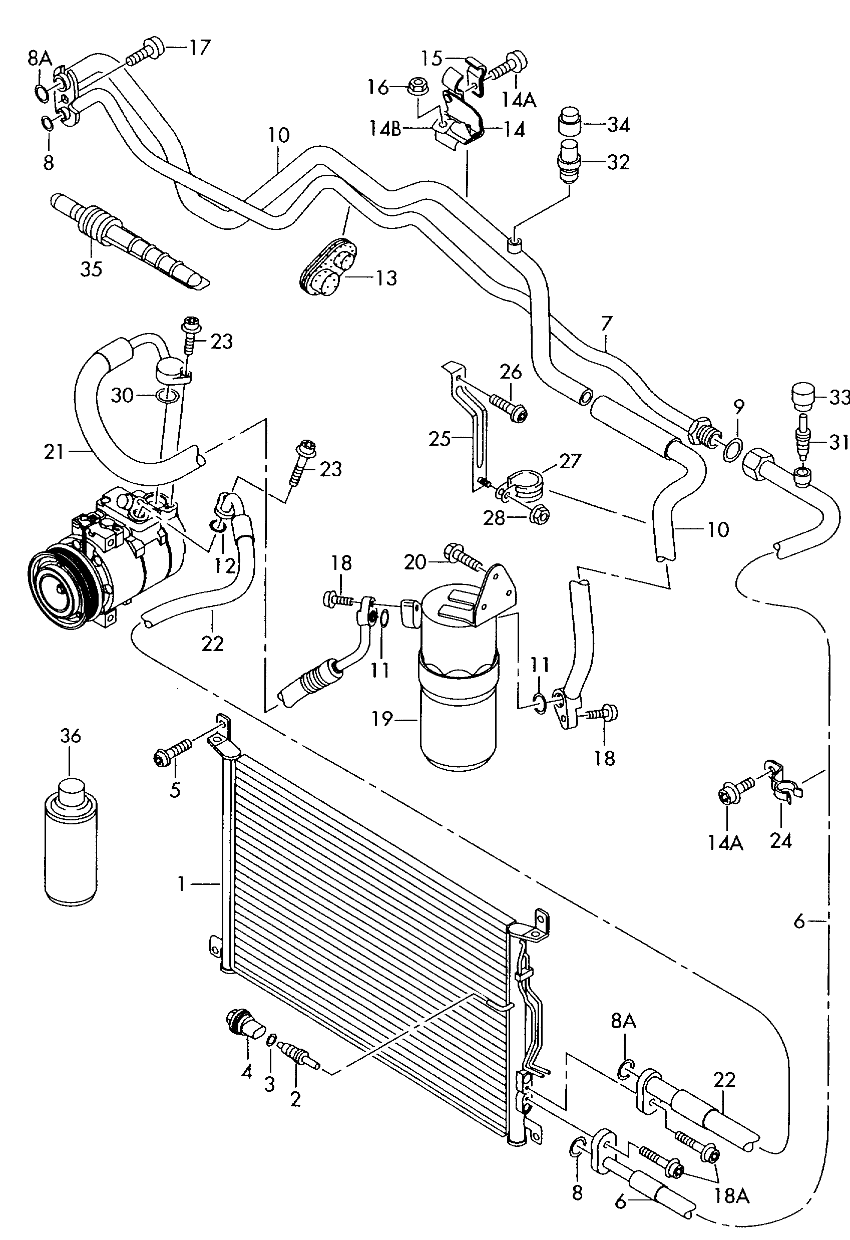 VW 3R0 959 126 - Təzyiq açarı, kondisioner furqanavto.az