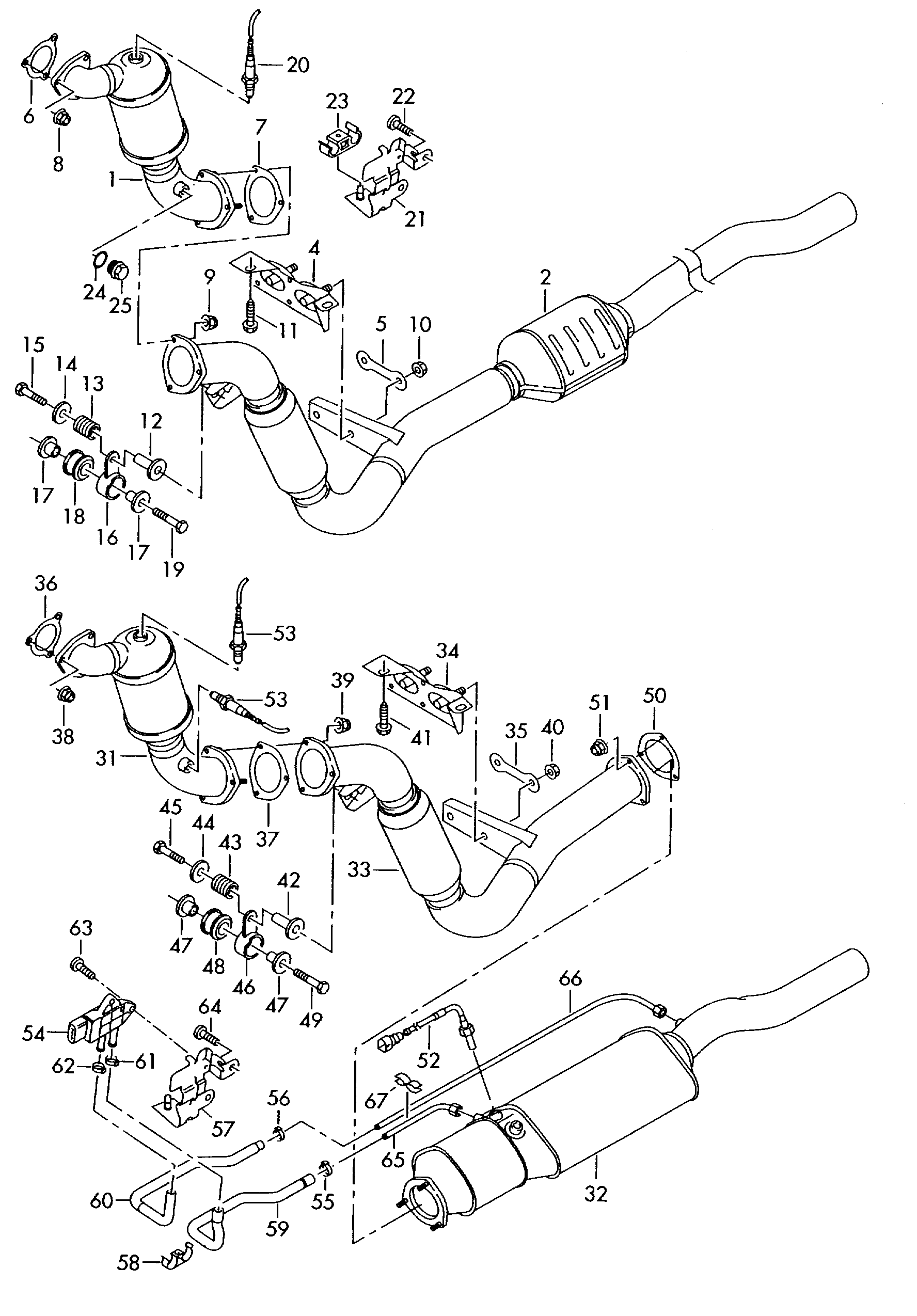 VAG N  91130801 - Qoz, egzoz manifoldu furqanavto.az