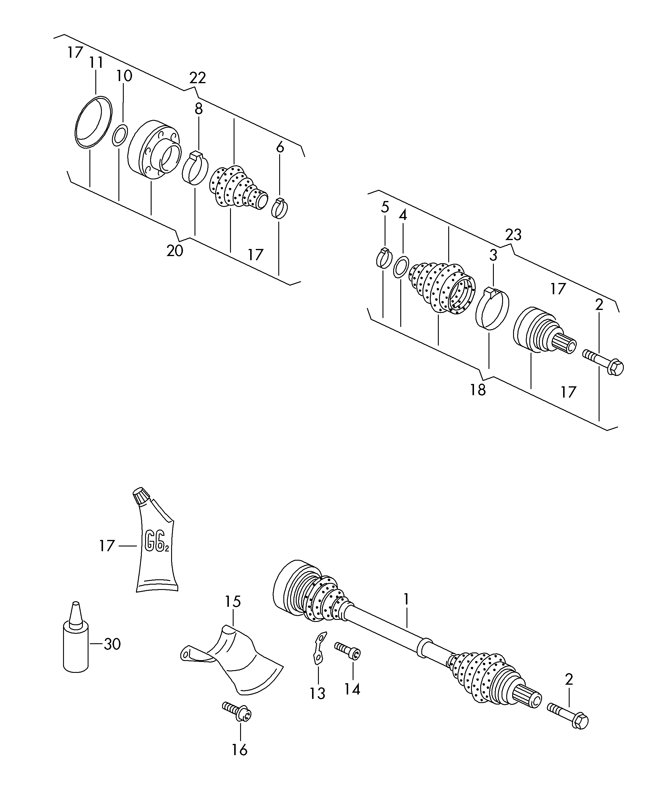 VAG 8R0 598 201 B - Körük, sürücü val furqanavto.az