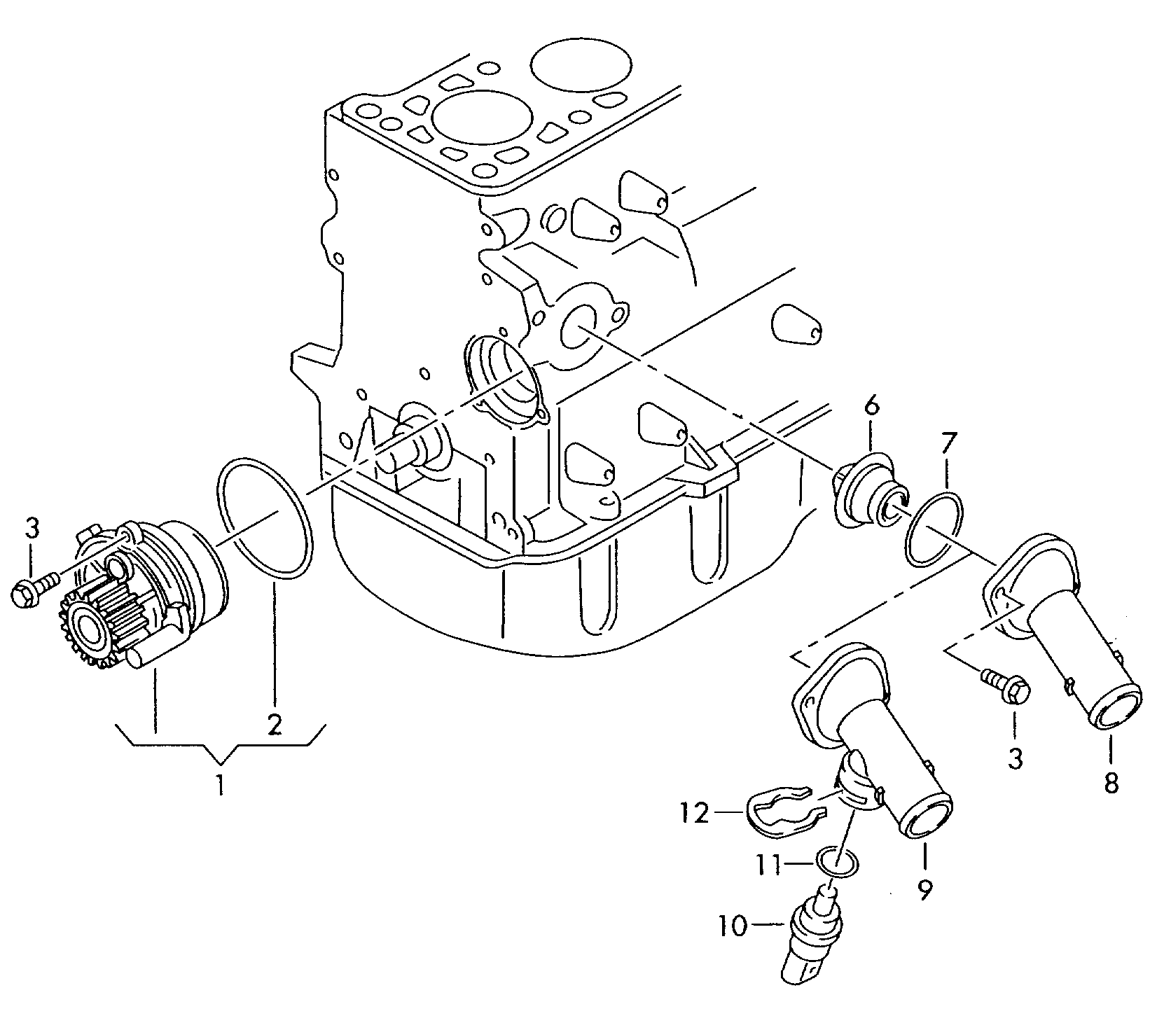 Seat 03L 121 011 G - Su nasosu furqanavto.az