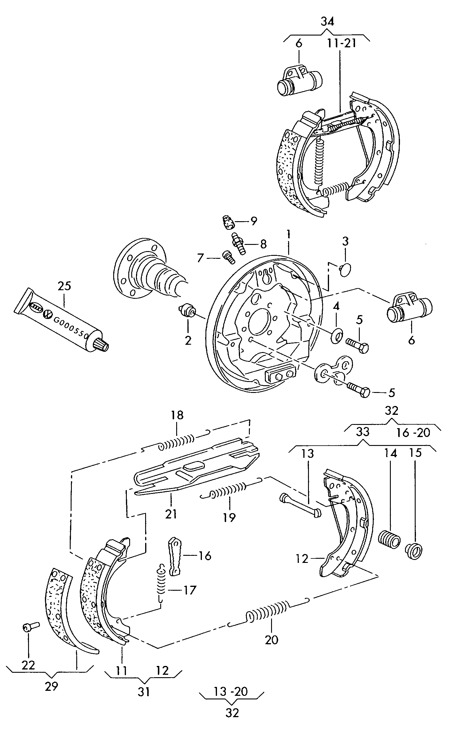 Seat 6R0 698 520  X - Əyləc Başlığı Dəsti furqanavto.az