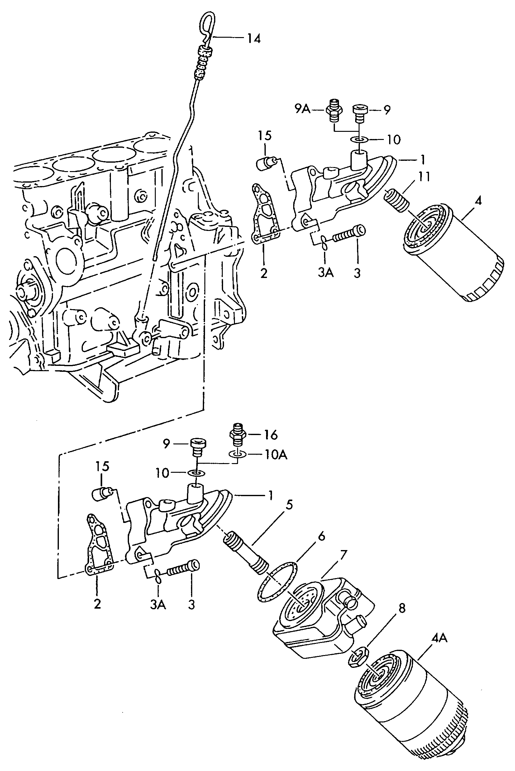 VW 028 117 021 L - Yağ soyuducu, mühərrik yağı furqanavto.az