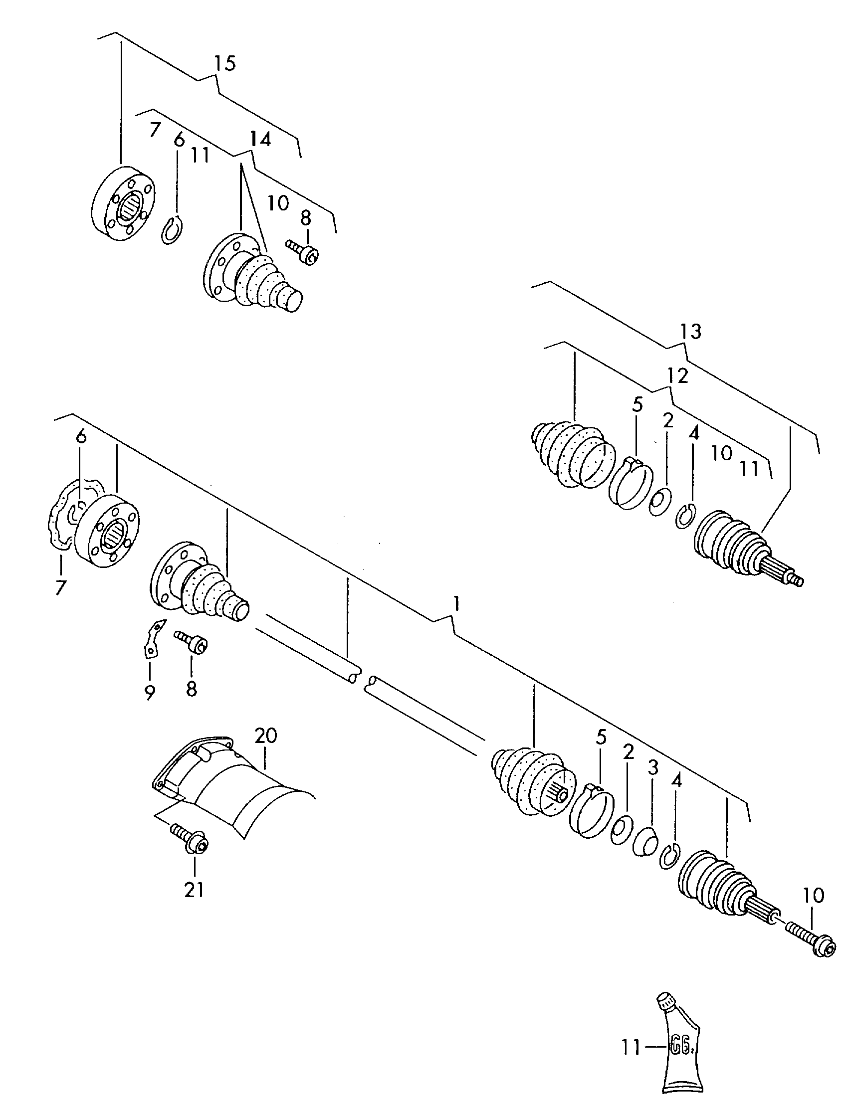 Porsche 893 407 237 - Bolt, dayaq valının flanşı furqanavto.az