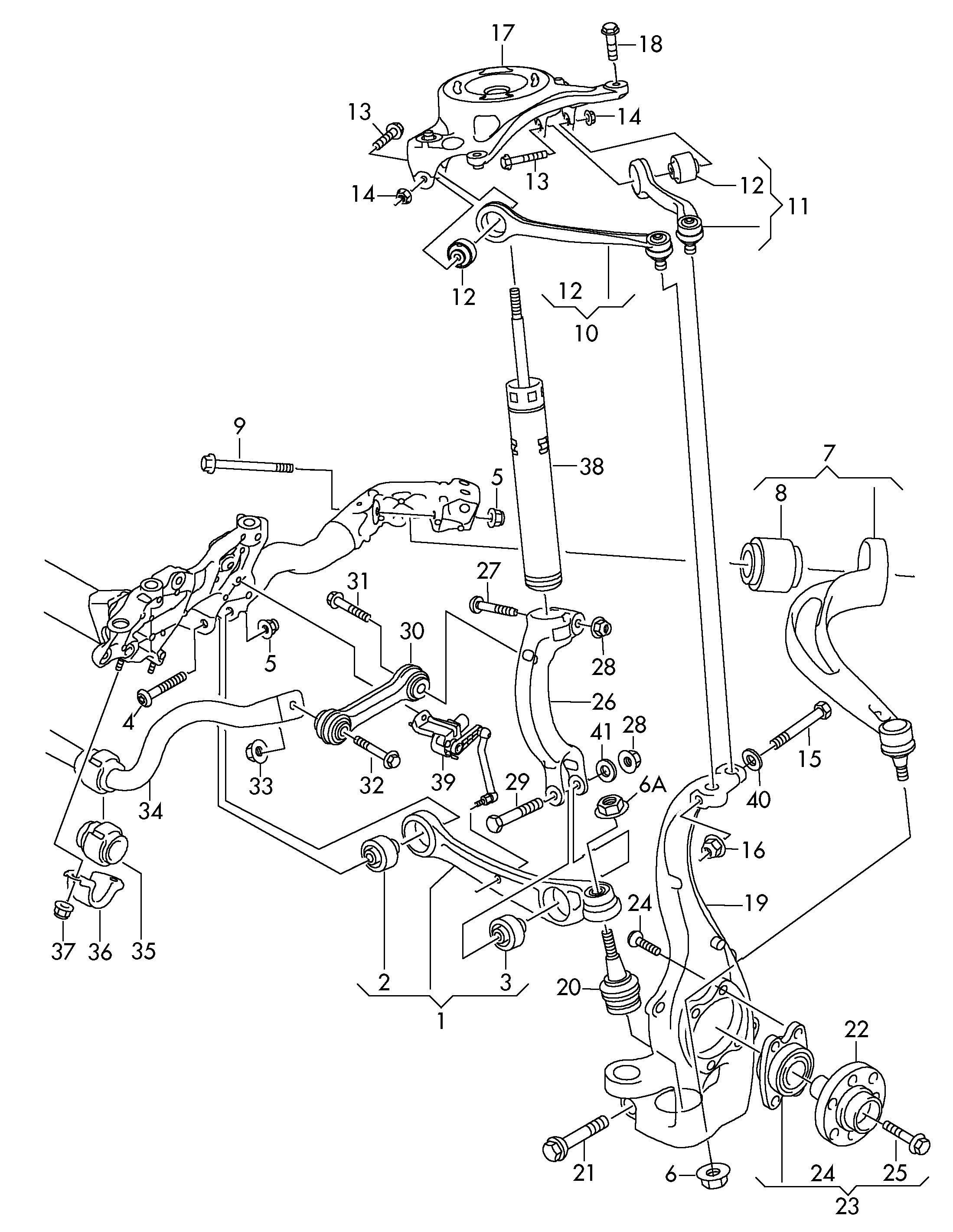 VAG 8K0 411 327C - Dəstək kol, stabilizator furqanavto.az