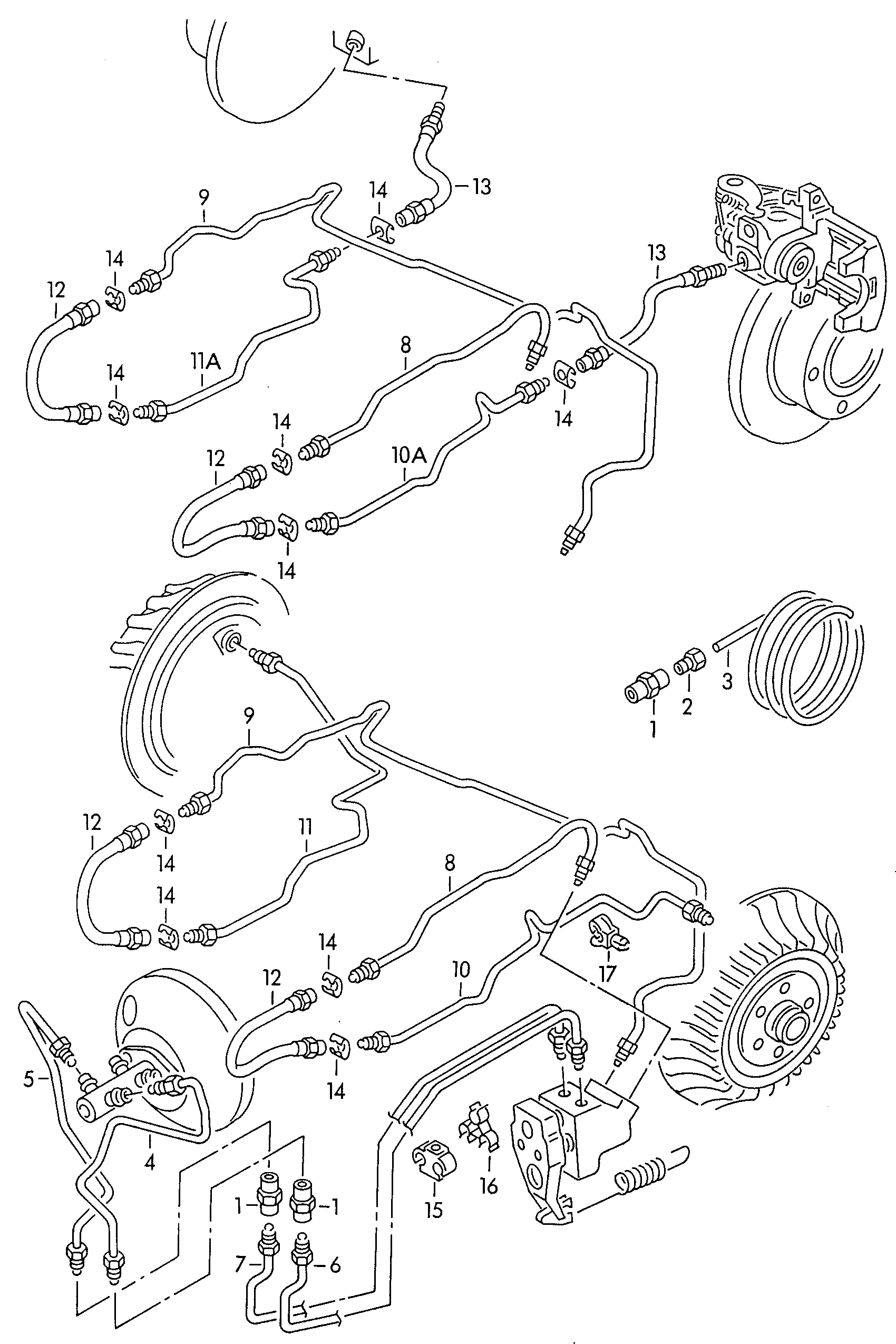 Seat 433 611 775 A - Əyləc şlanqı furqanavto.az