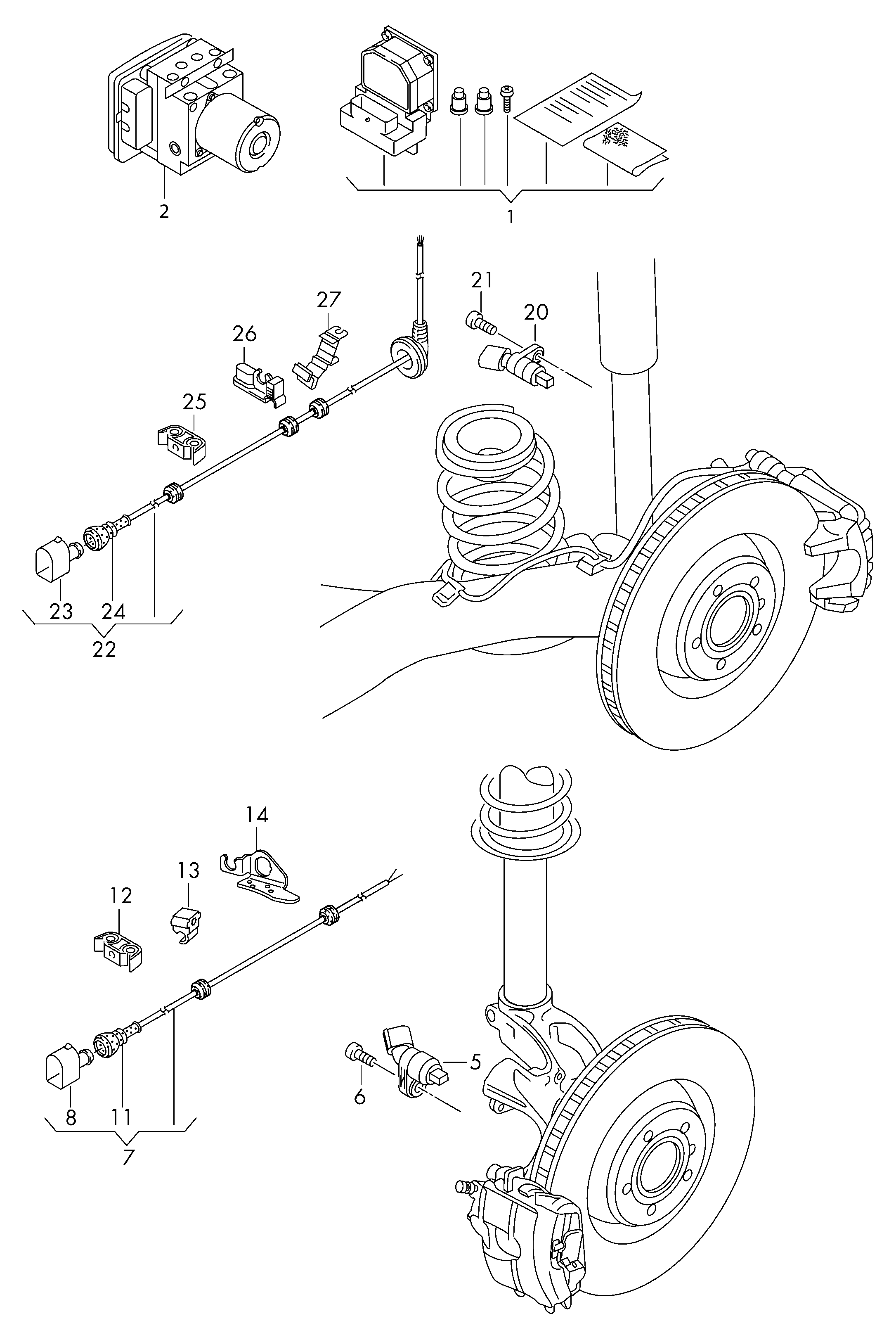 Porsche WHT003863 - Sensor, təkər sürəti furqanavto.az