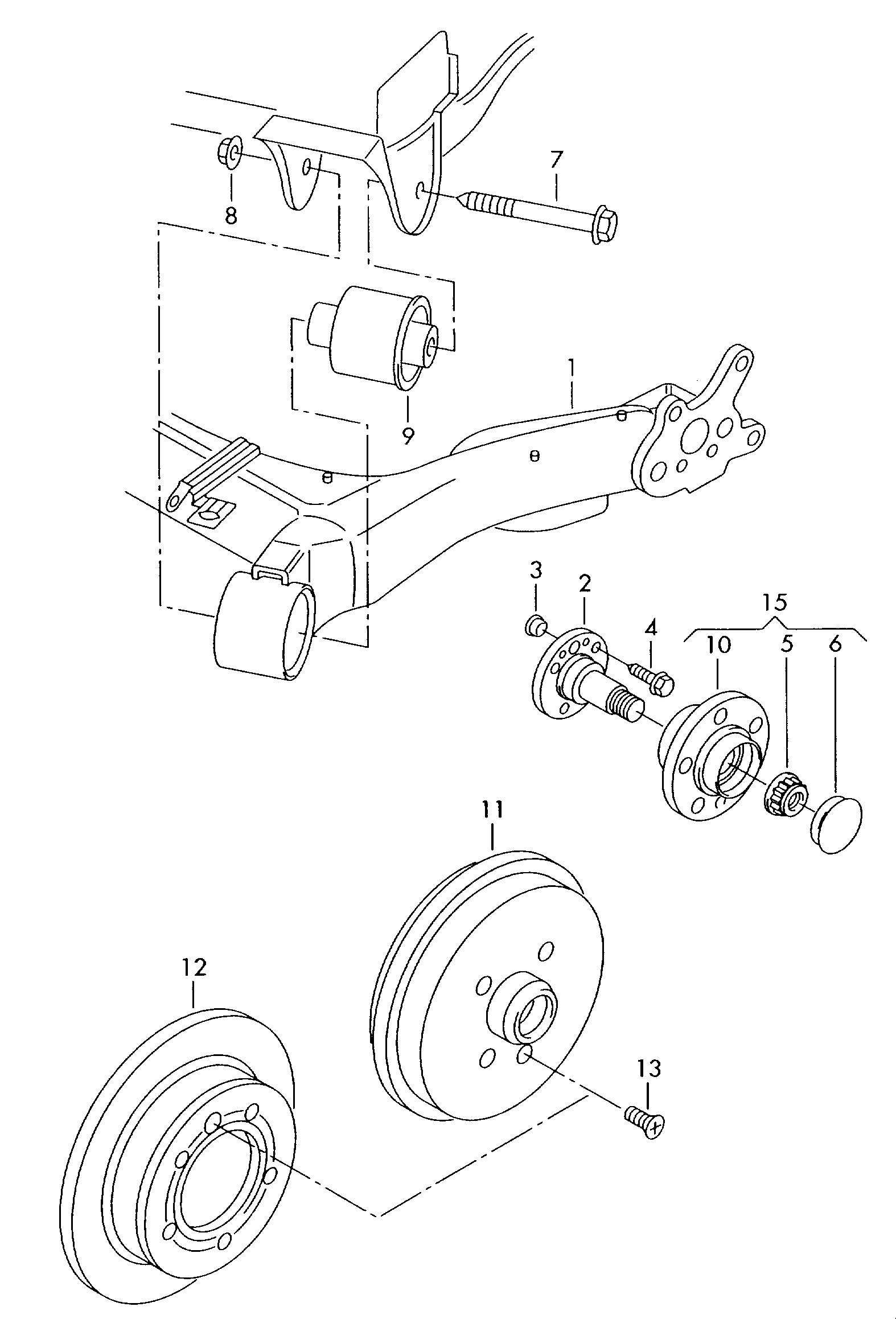 VAG 6R0501541C - Nəzarət Kolu / Arxa Qol furqanavto.az