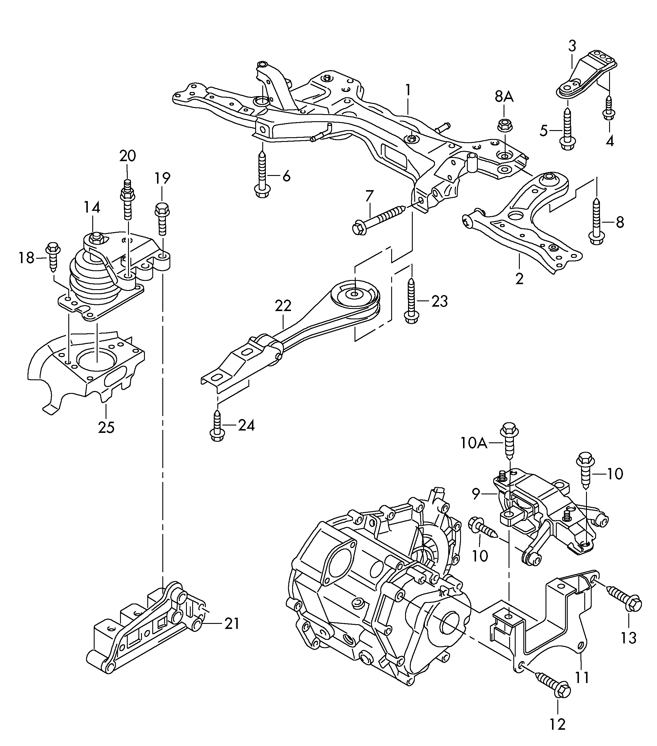 VW 6R0 199 167 Q - Tutacaq, mühərrik montajı furqanavto.az