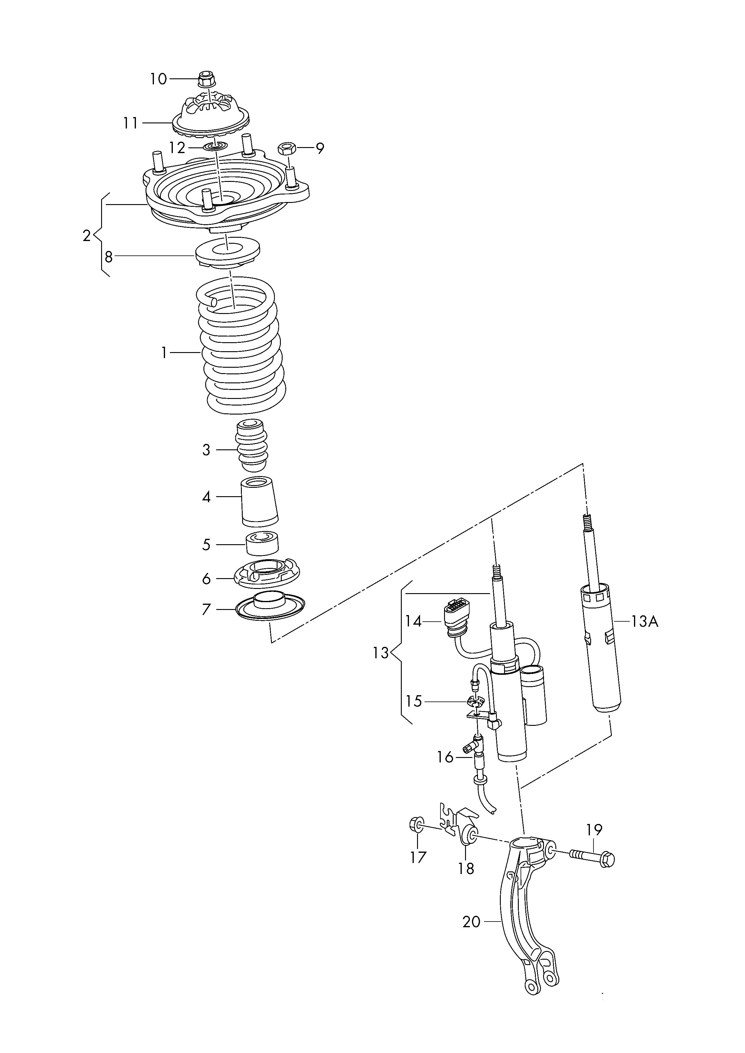 AUDI 4G8413031J - Amortizator furqanavto.az