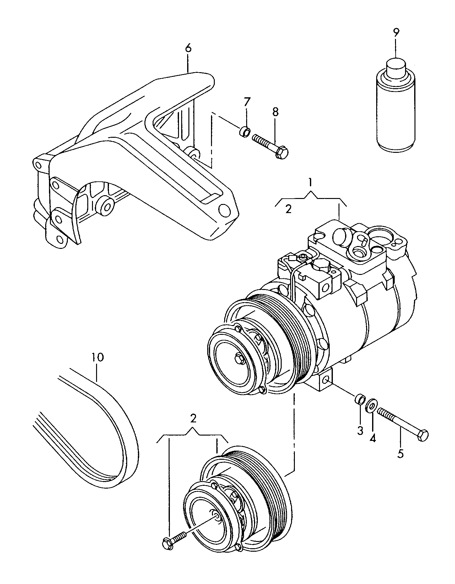 VW 4D0260805G - Kompressor, kondisioner furqanavto.az