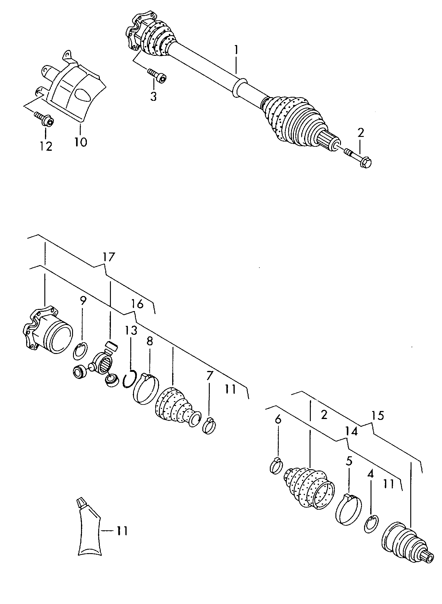 Skoda 8K0498099A - Birləşmə dəsti, ötürücü val furqanavto.az