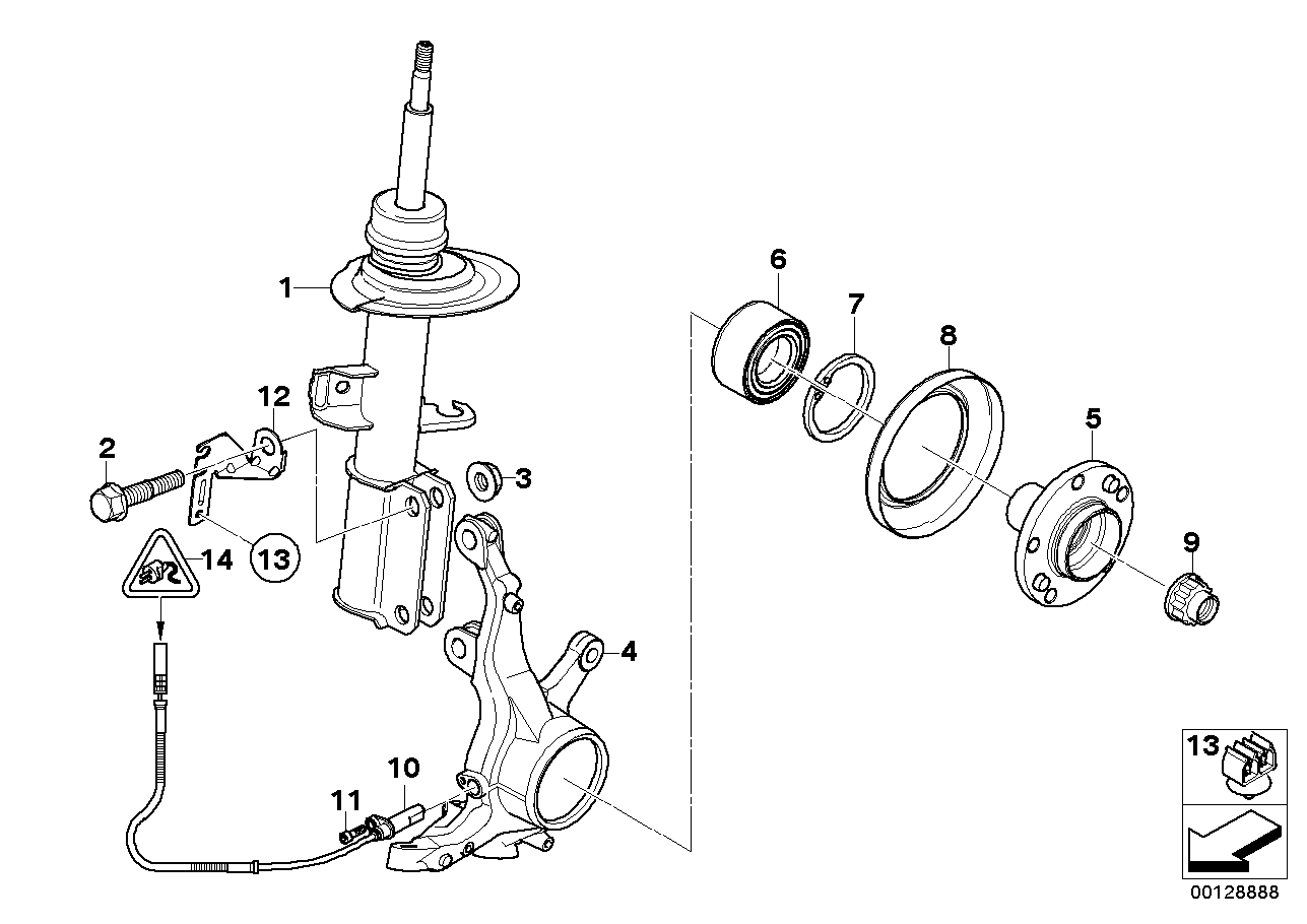 BMW 34 52 6 756 379 - Sensor, təkər sürəti furqanavto.az