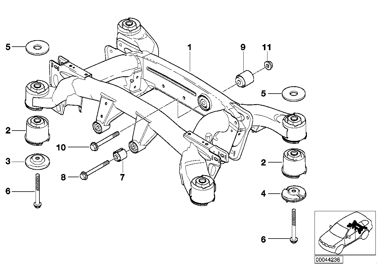 BMW 33 31 6 770 454 - Nəzarət Kolu / Arxa Qol furqanavto.az