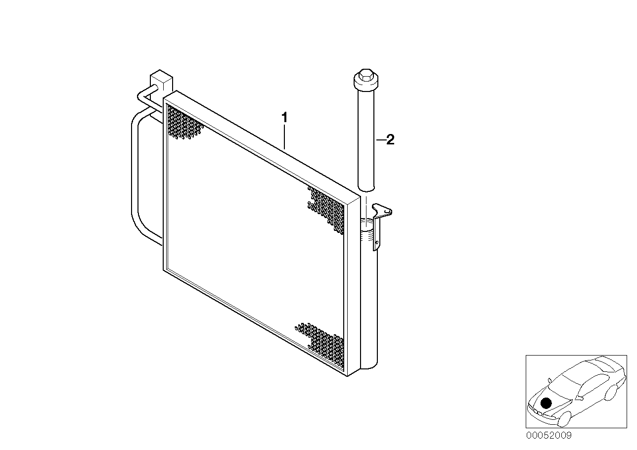 BMW 64 53 6 914 216 - Kondenser, kondisioner furqanavto.az