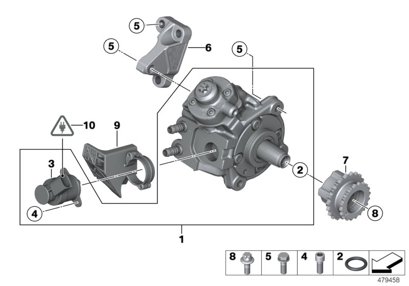 BMW 13 51 8 511 627 - Yüksək Təzyiqli Enjeksiyon Pompası furqanavto.az