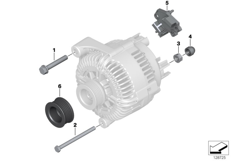 BMW 12 31 7 540 657 - Gərginlik tənzimləyicisi, alternator furqanavto.az