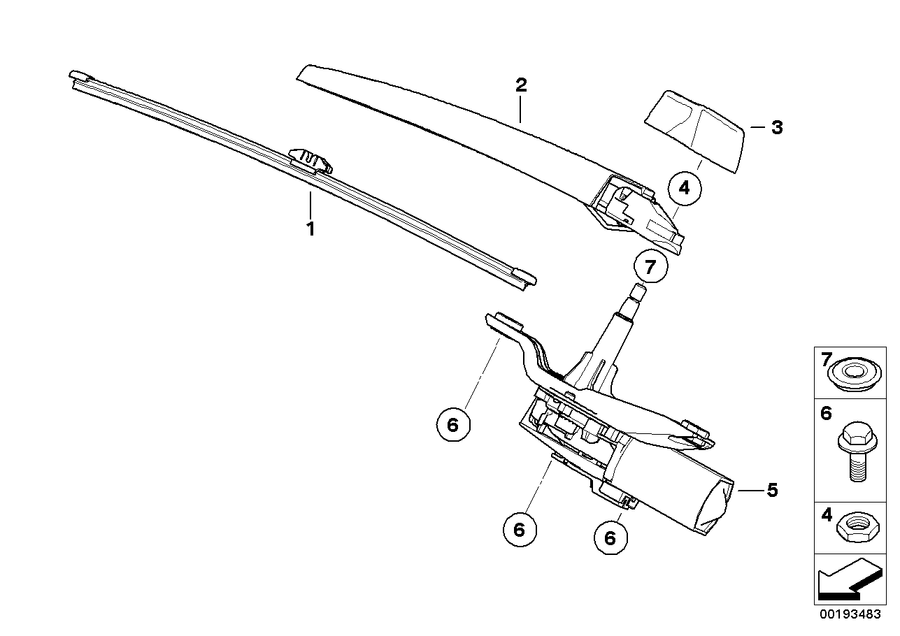 Opel 61627161029 - Wiper blade furqanavto.az