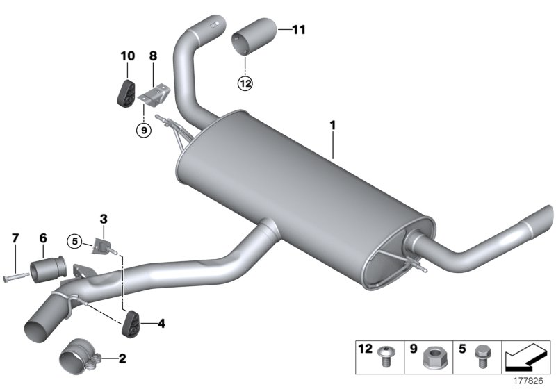 BMW 18307582246 - Egzoz borusu furqanavto.az