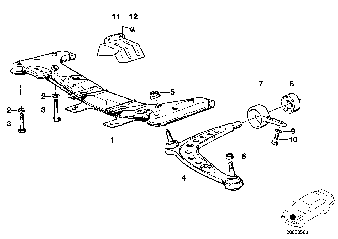 BMW 31 12 1 127 725 - Yolun idarəedici qolu furqanavto.az