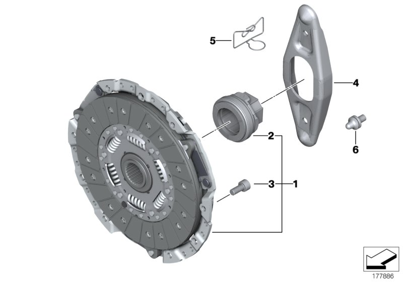 BMW 21 51 7 548 396 - Debriyaj dəsti furqanavto.az