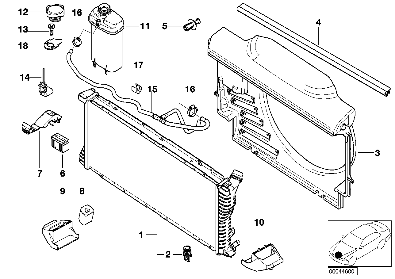 BMW 1711 1712 788 - Nəfəs alma vinti / klapan, radiator www.furqanavto.az